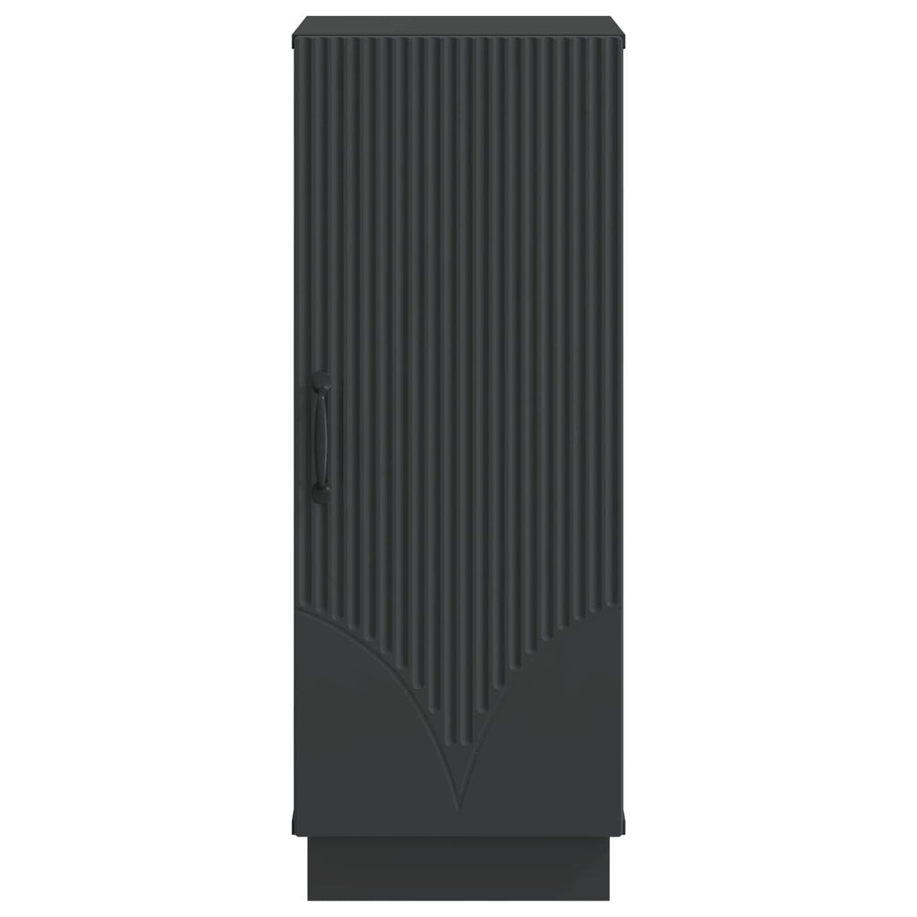 vidaXL Bufet Czarny 33 x 34,5 x 87 cm Drewno inżynieryjne