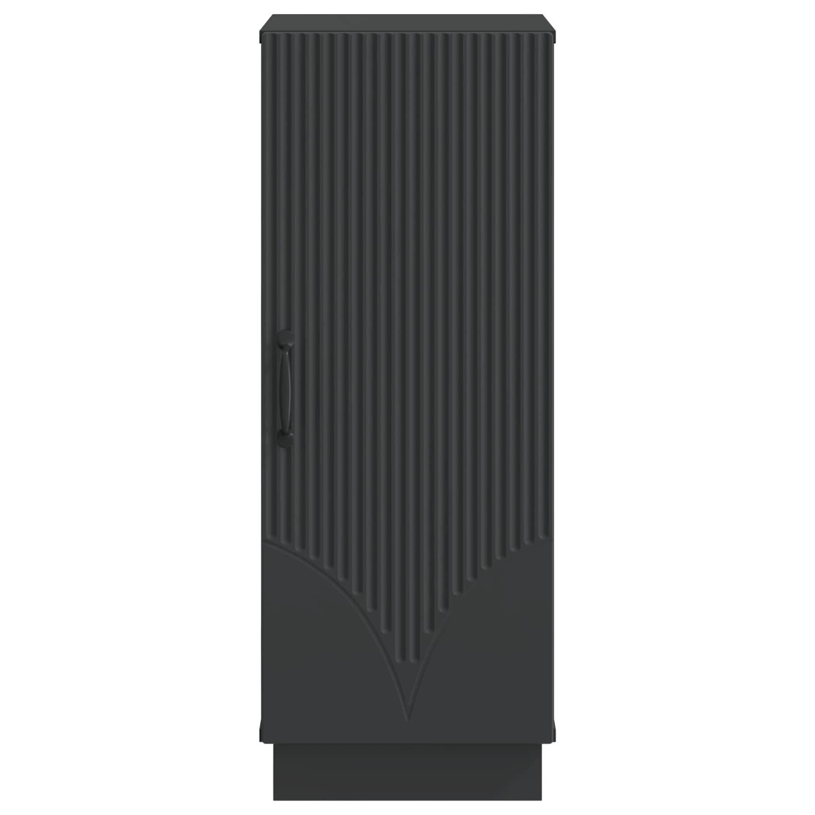 vidaXL Bufet Czarny 33 x 34,5 x 87 cm Drewno inżynieryjne