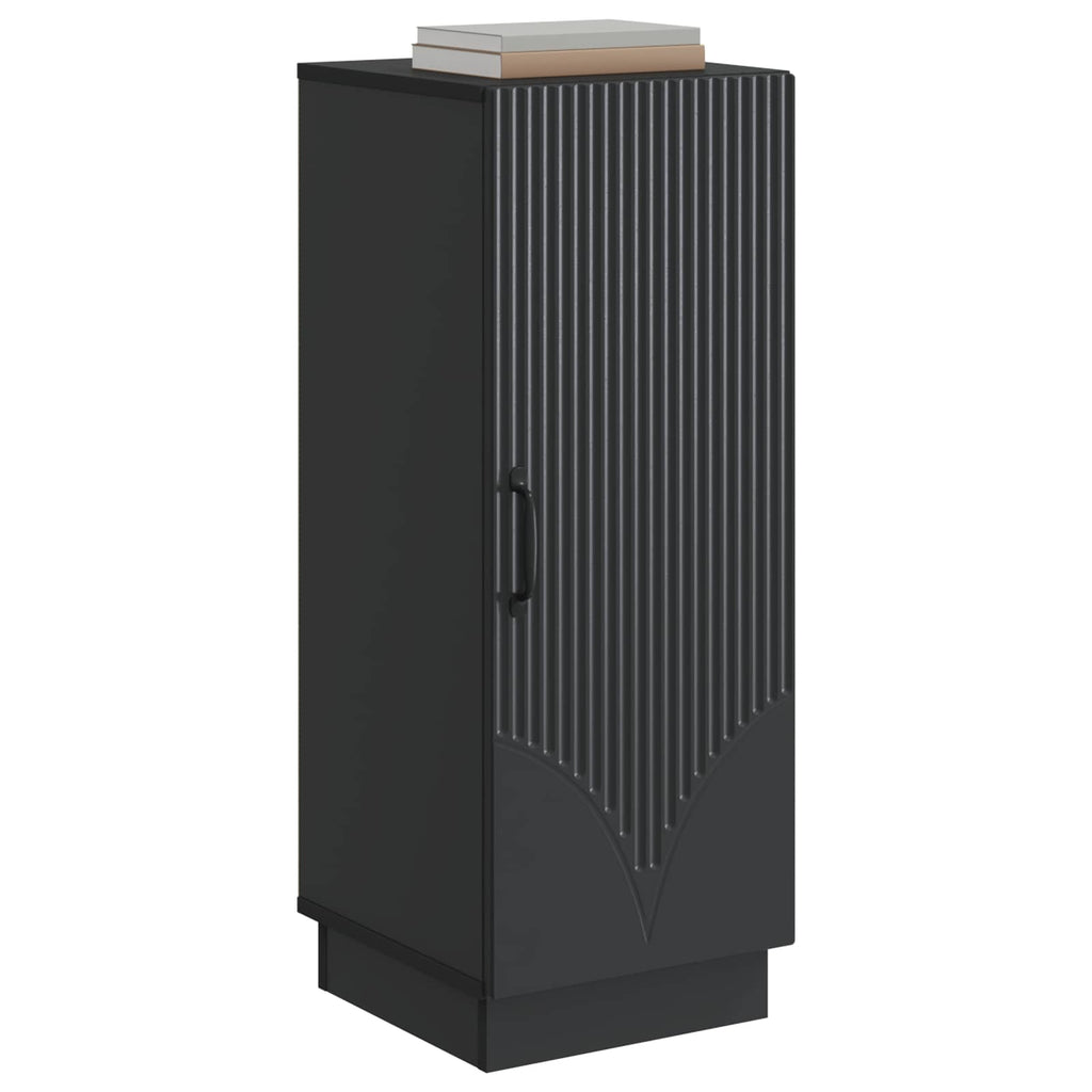 vidaXL Bufet Czarny 33 x 34,5 x 87 cm Drewno inżynieryjne