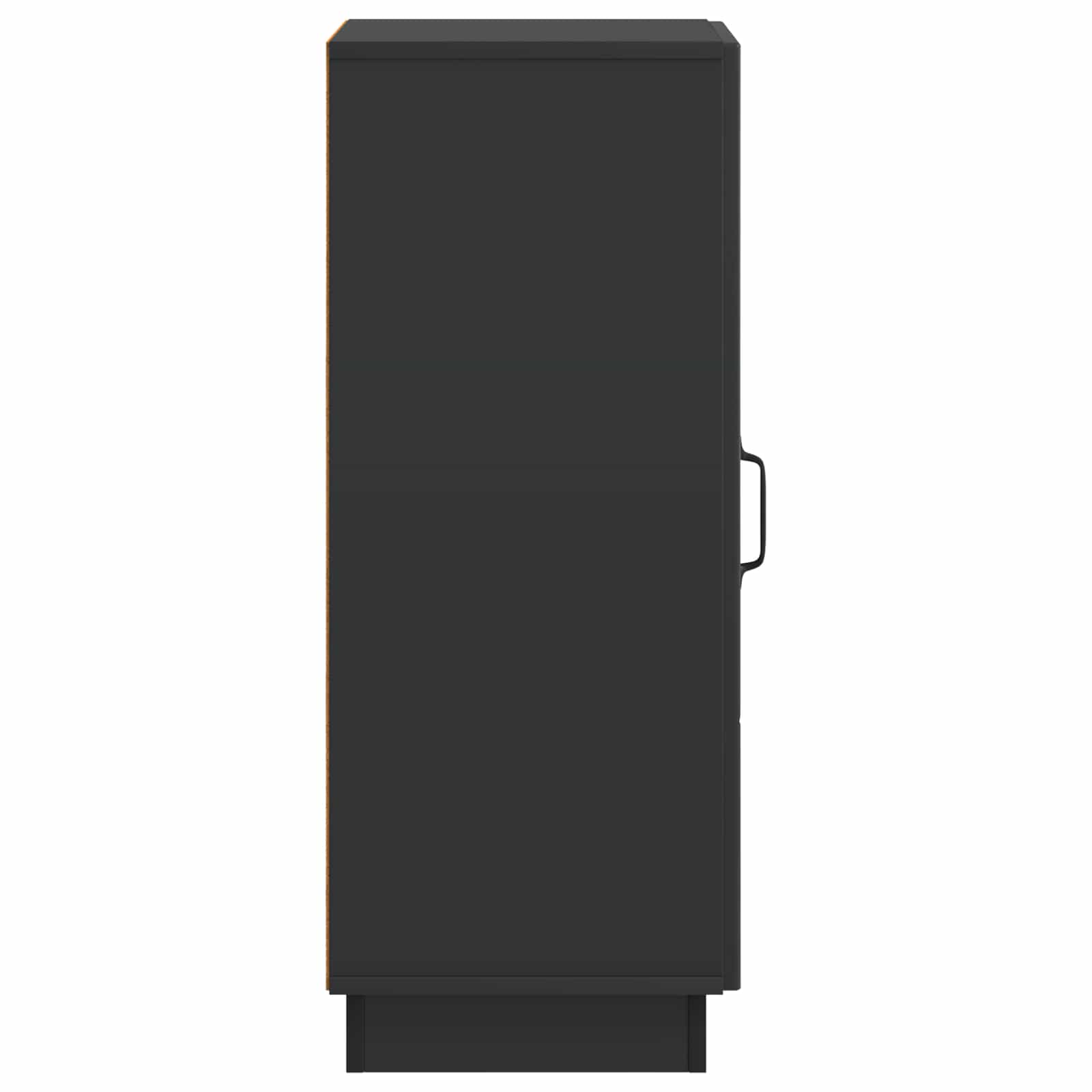 vidaXL Bufet Czarny 33 x 34,5 x 87 cm Drewno inżynieryjne