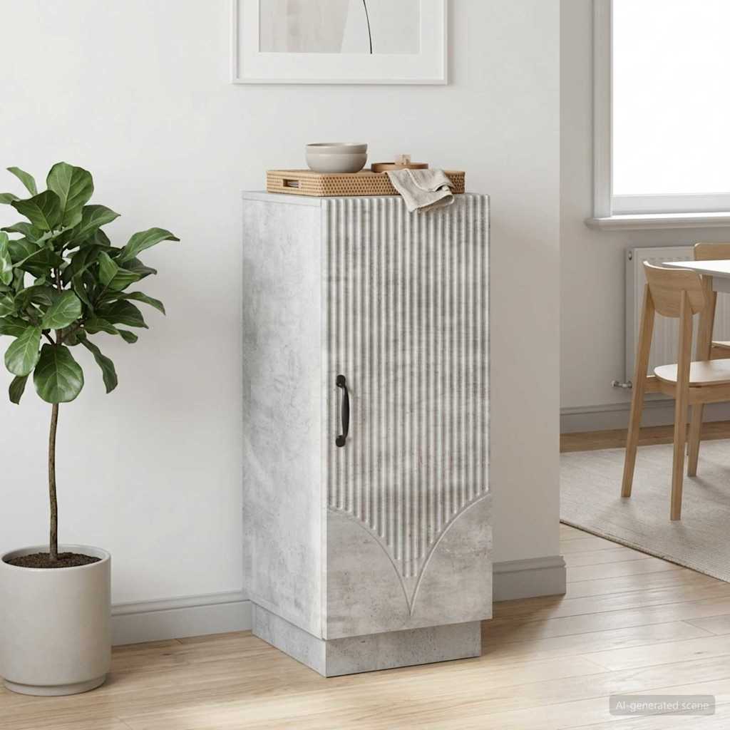 vidaXL Bufet Betonowy szary 33 x 34,5 x 87 cm Drewno inżynieryjne