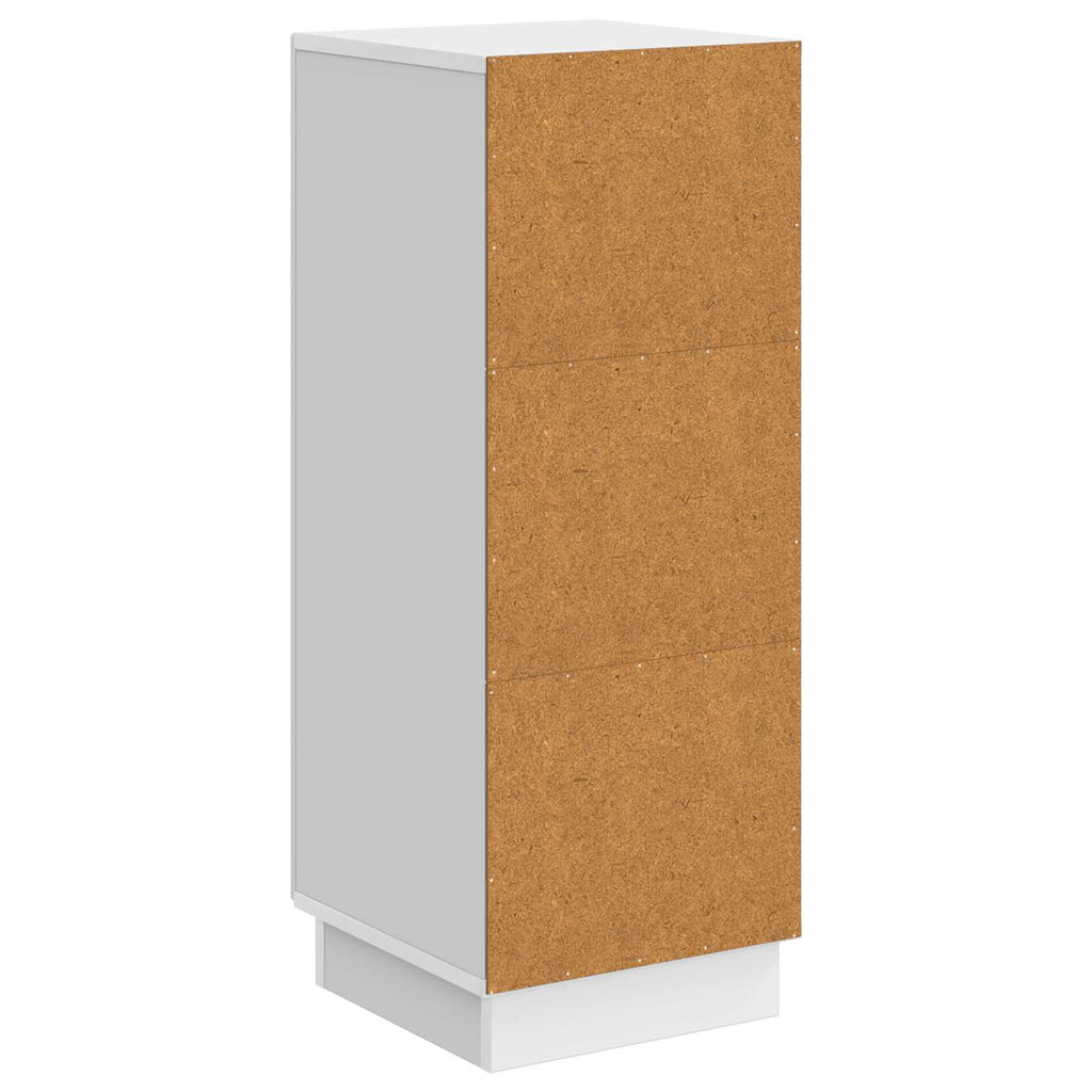 vidaXL Bufet Biały wysoki połysk 33 x 34,5 x 87 cm Drewno inżynieryjne