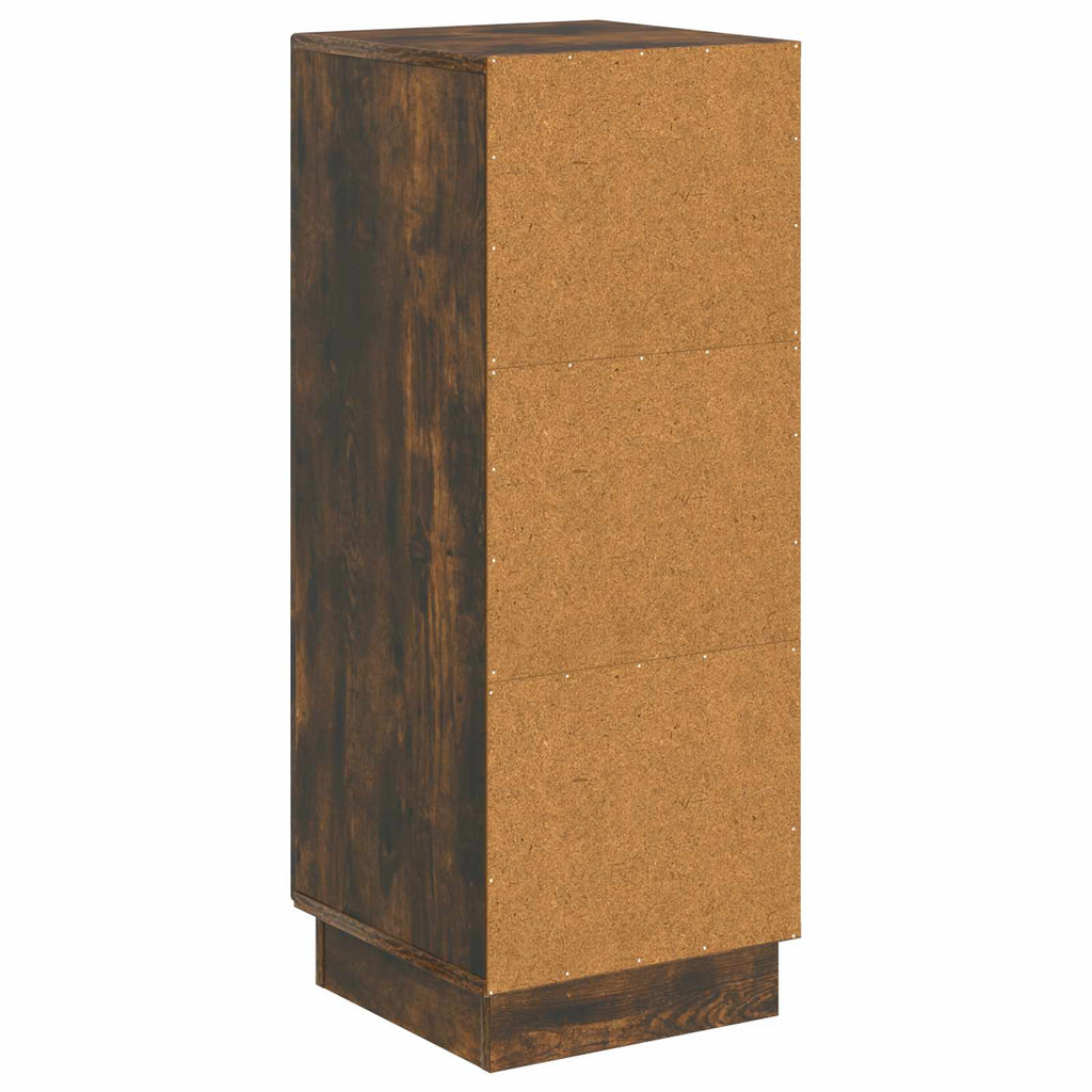 vidaXL Bufet Dąb wędzony 33 x 34,5 x 87 cm Drewno inżynieryjne