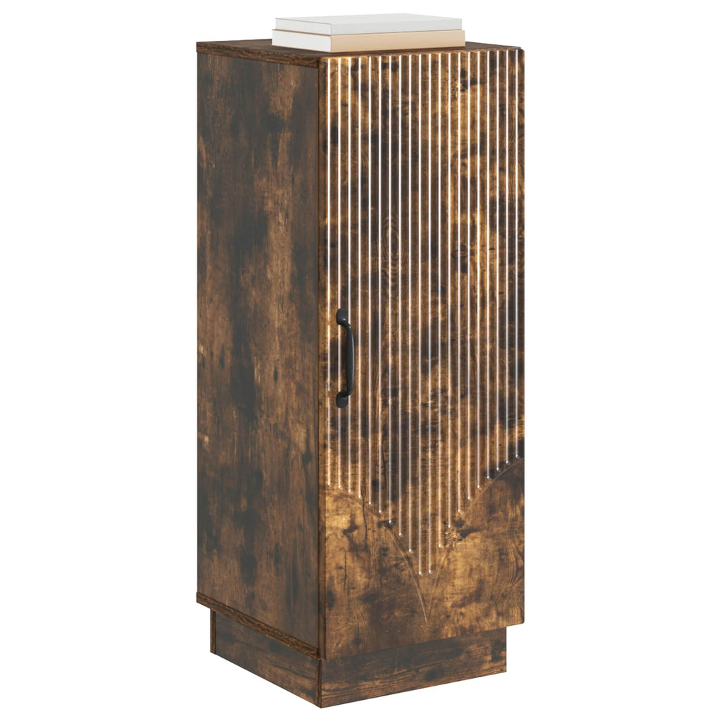 vidaXL Bufet Dąb wędzony 33 x 34,5 x 87 cm Drewno inżynieryjne