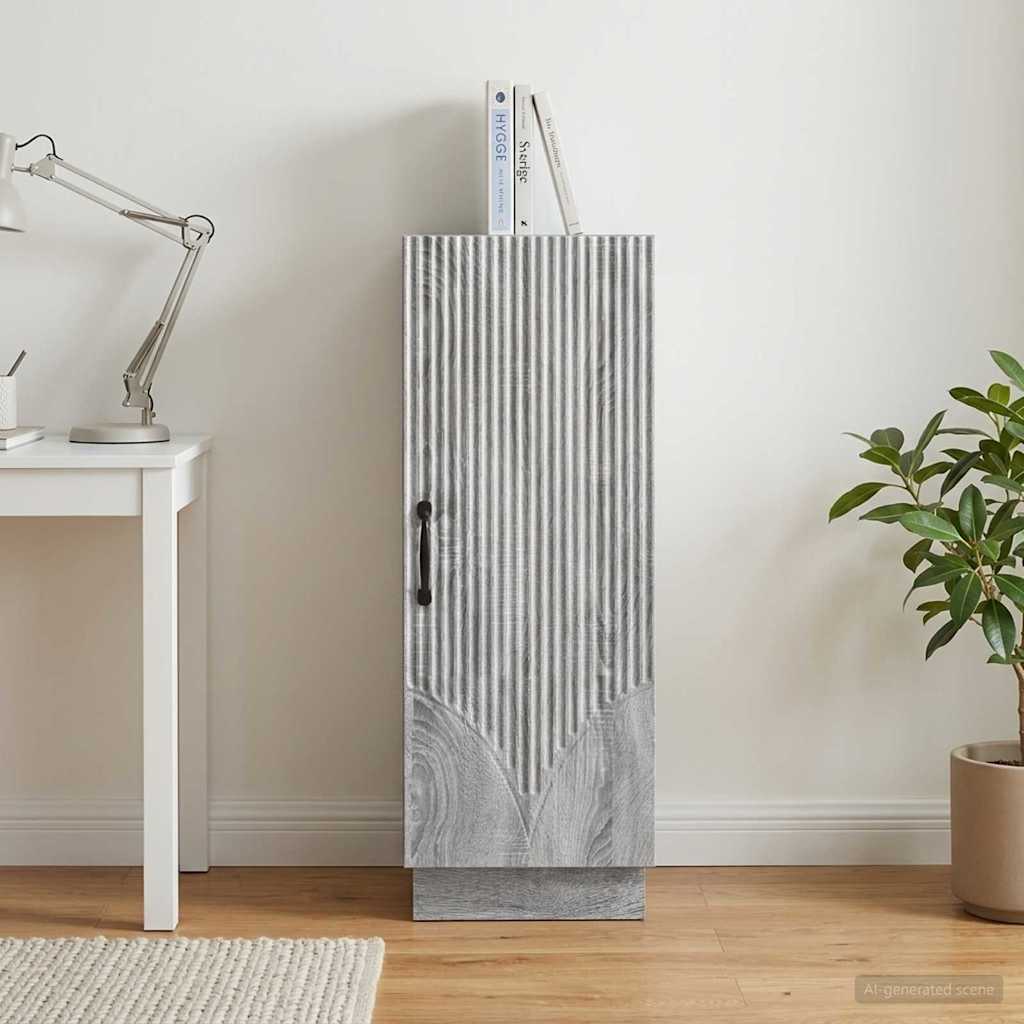 vidaXL Bufet Szary Sonoma 33 x 34,5 x 87 cm Drewno inżynieryjne