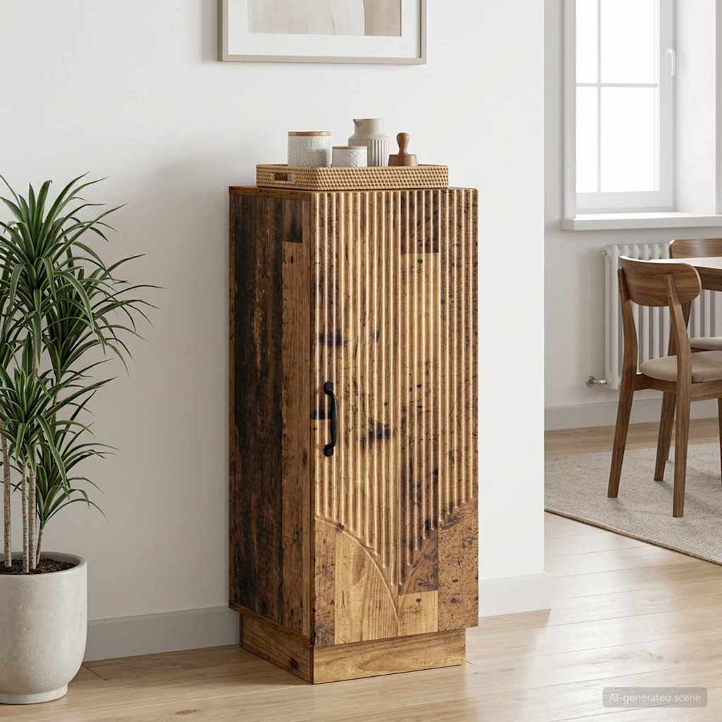 vidaXL Bufet Stare drewno 33 x 34,5 x 87 cm Drewno inżynieryjne