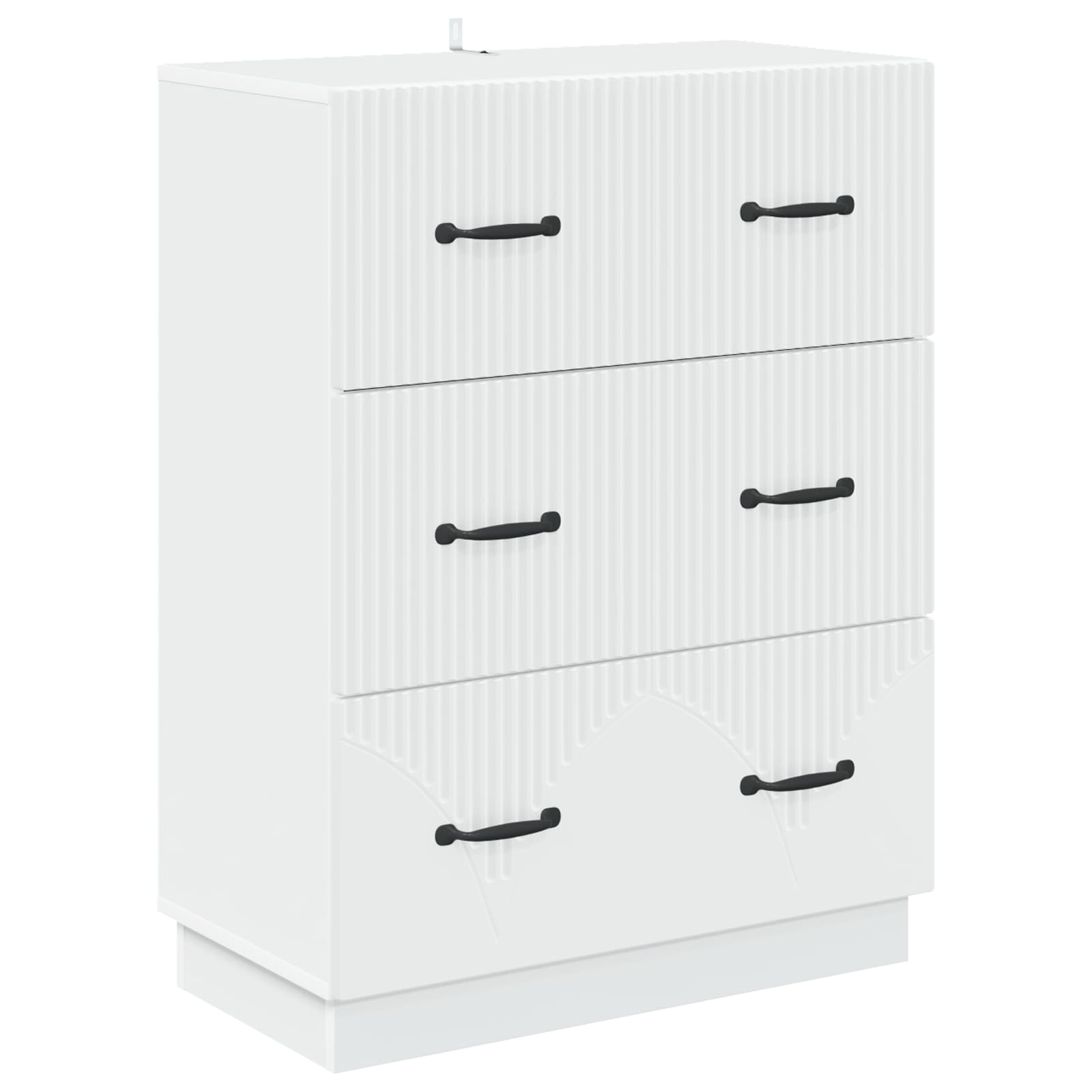 vidaXL Szafka z Szufladami Biały 66 x 34,5 x 87 cm Drewno inżynieryjne