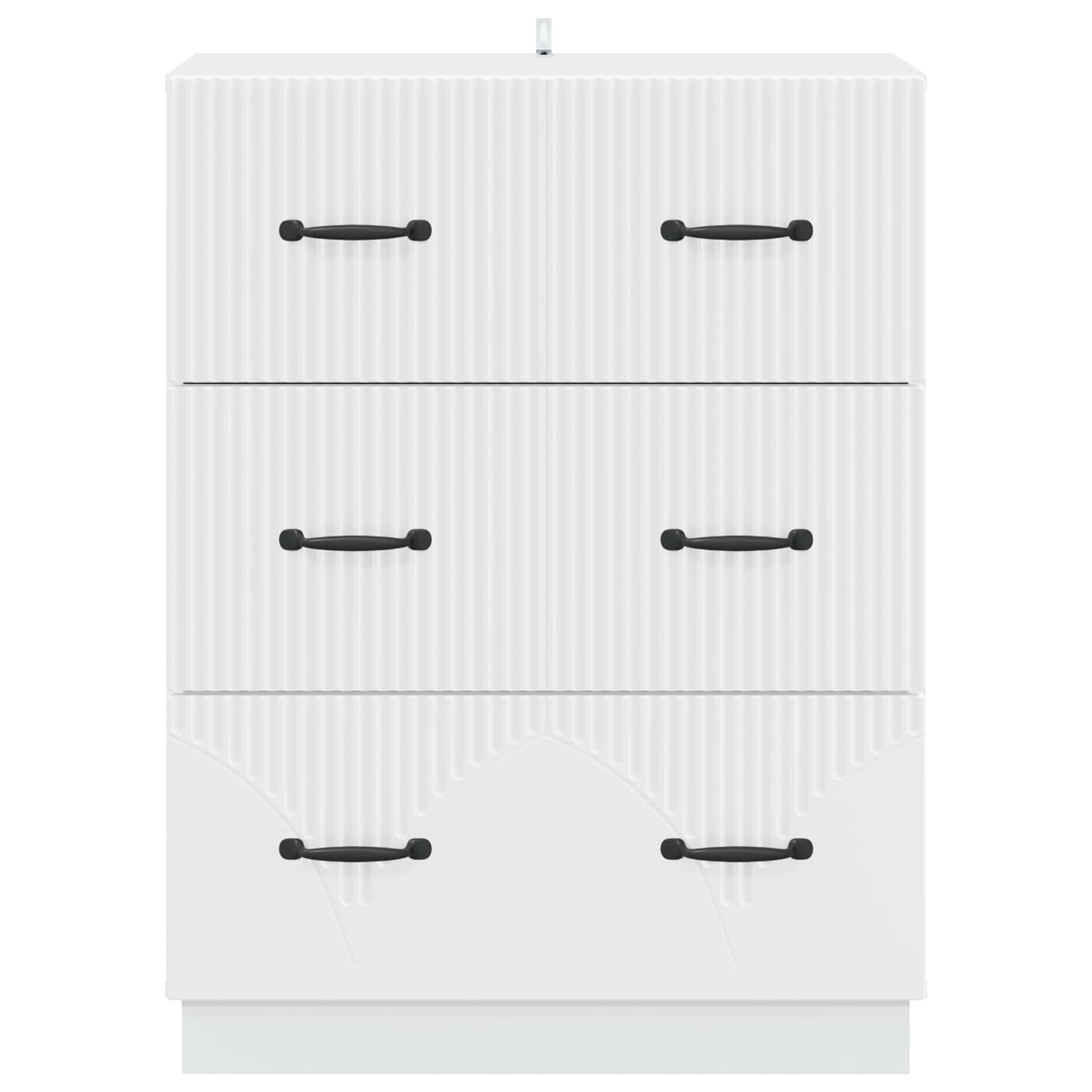 vidaXL Szafka z Szufladami Biały 66 x 34,5 x 87 cm Drewno inżynieryjne