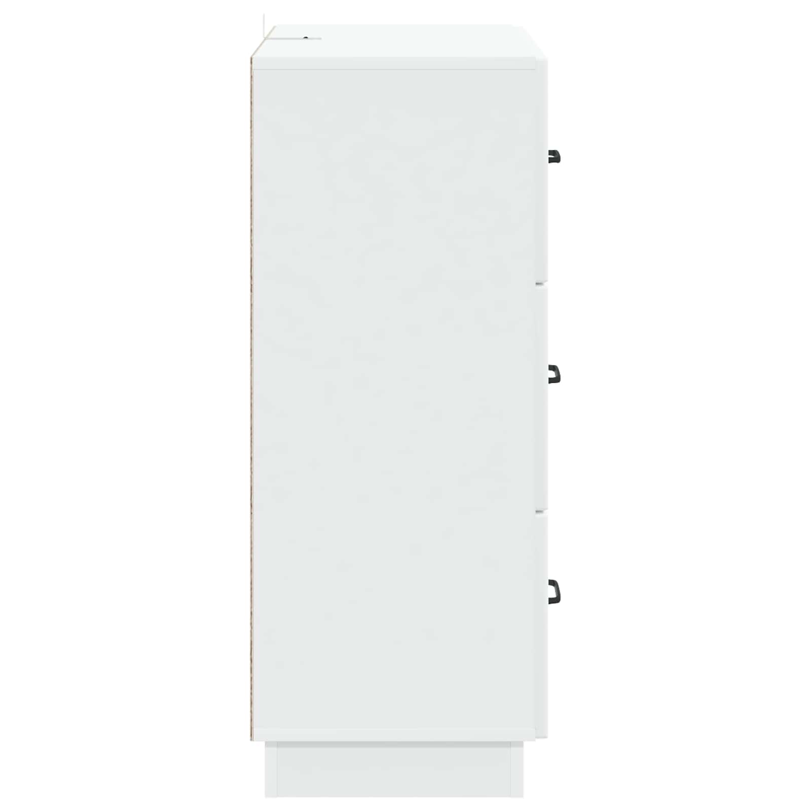 vidaXL Szafka z Szufladami Biały 66 x 34,5 x 87 cm Drewno inżynieryjne