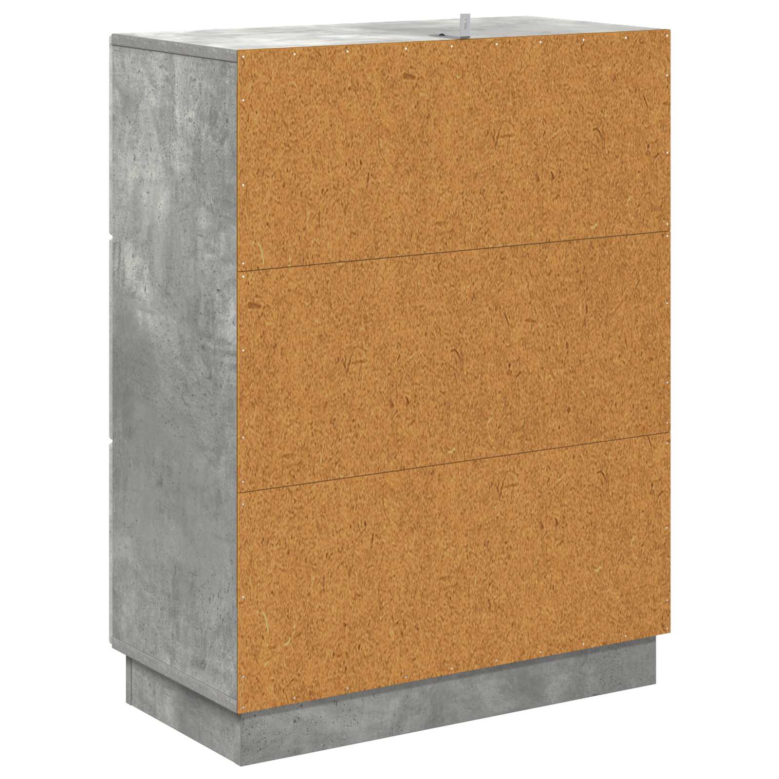 vidaXL Szafka z Szufladami Betonowy szary 66 x 34,5 x 87 cm