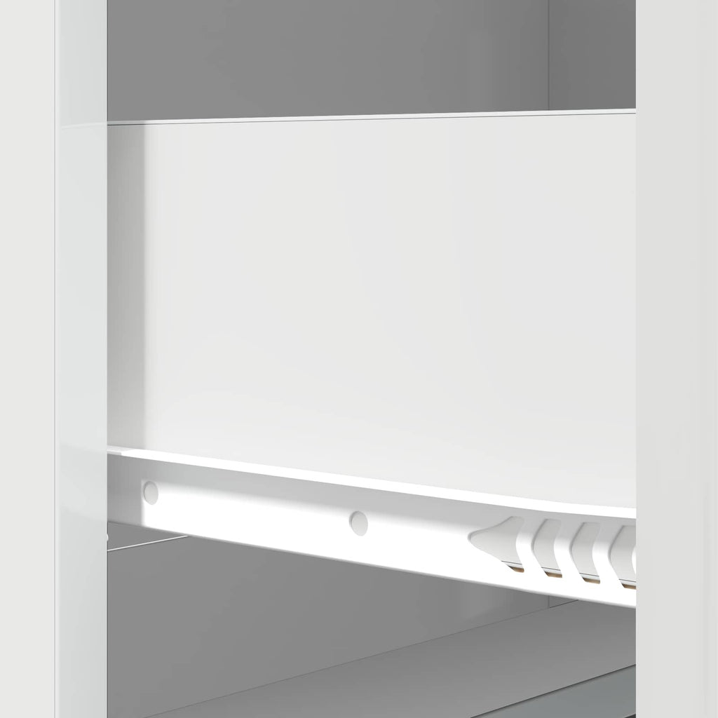 vidaXL Szafka z Szufladami Biały wysoki połysk 66 x 34,5 x 87 cm