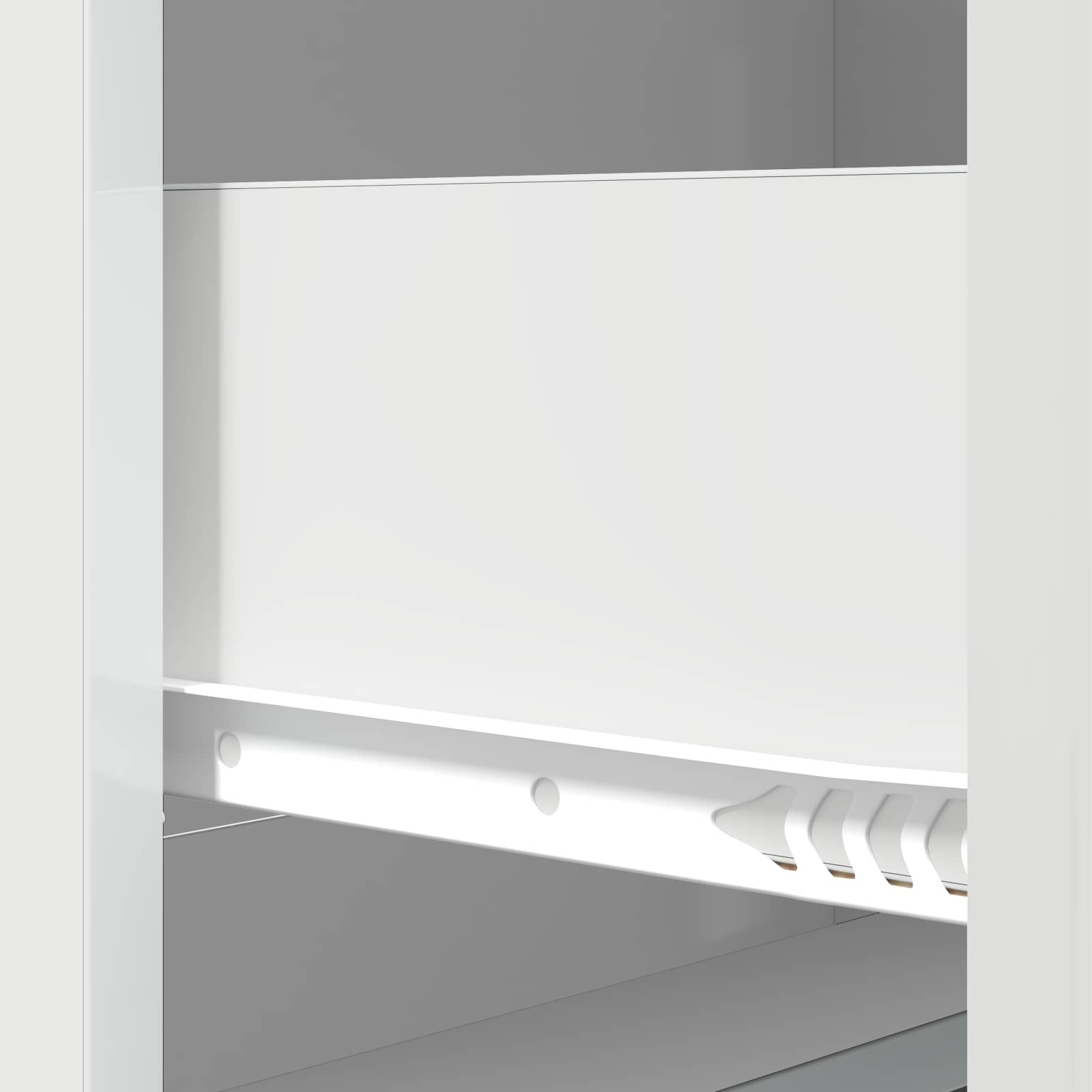 vidaXL Szafka z Szufladami Biały wysoki połysk 66 x 34,5 x 87 cm