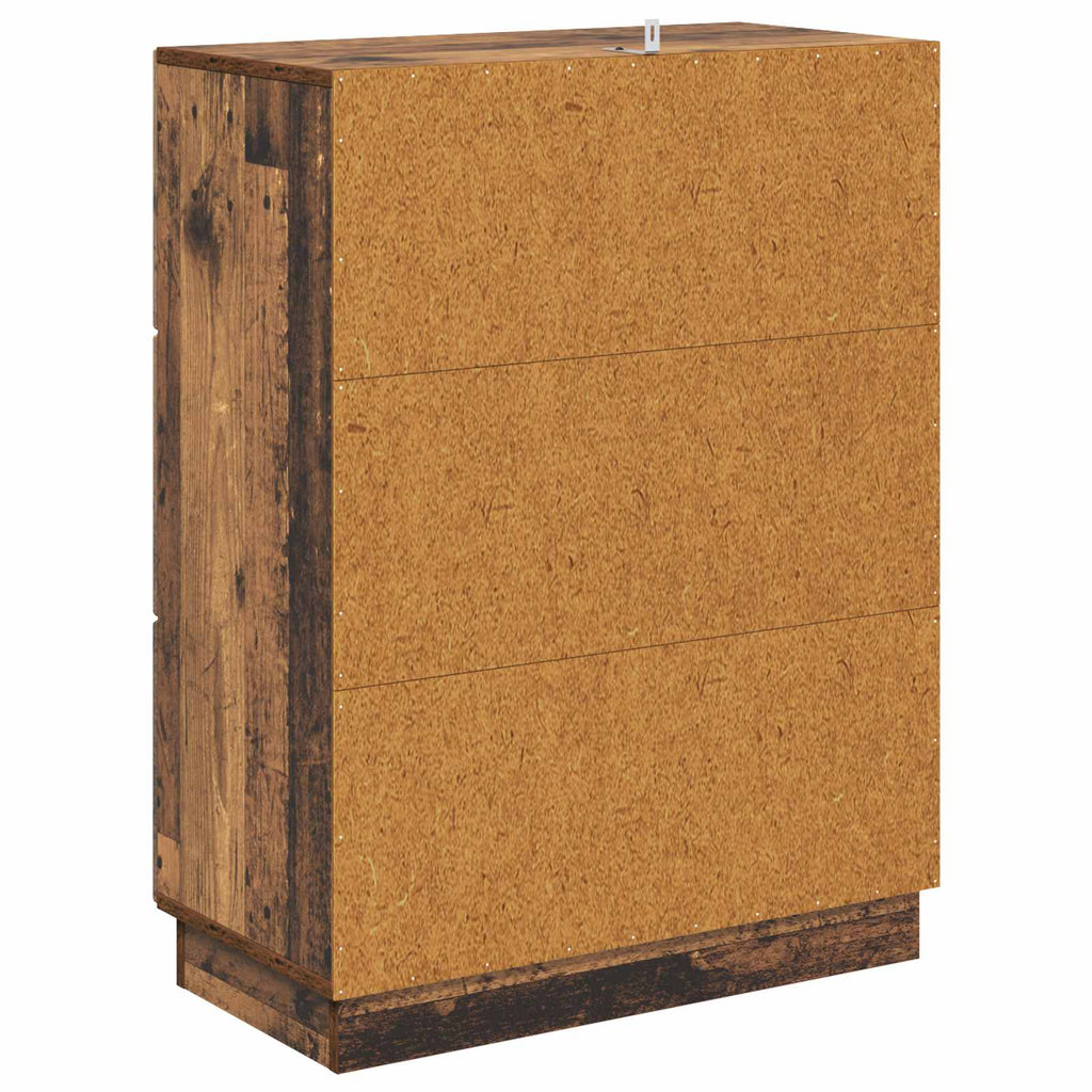vidaXL Szafka z Szufladami Stare drewno 66 x 34,5 x 87 cm