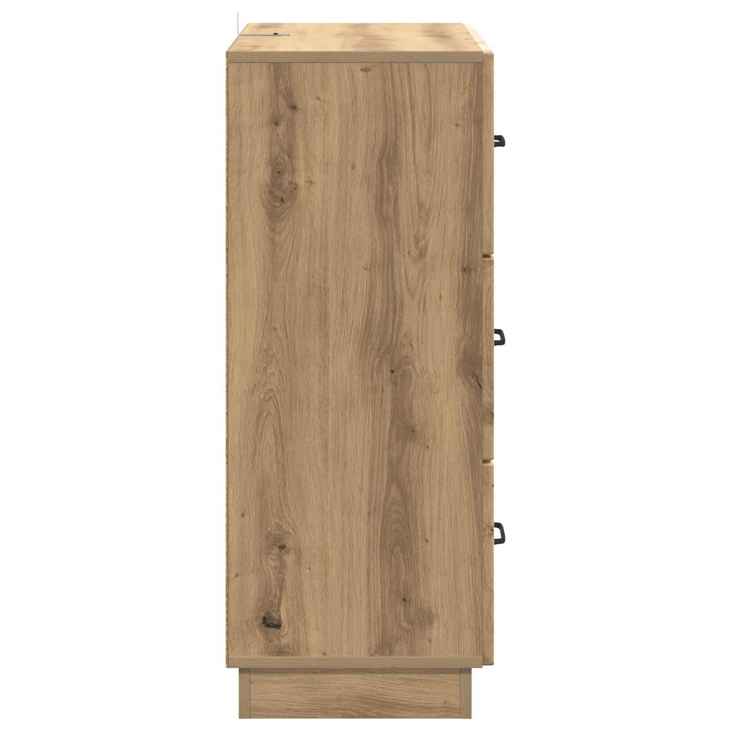 vidaXL Szafka z Szufladami Dąb artisan 66 x 34,5 x 87 cm