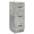 vidaXL Szafka z Szufladami Betonowy szary 33 x 34,5 x 87 cm
