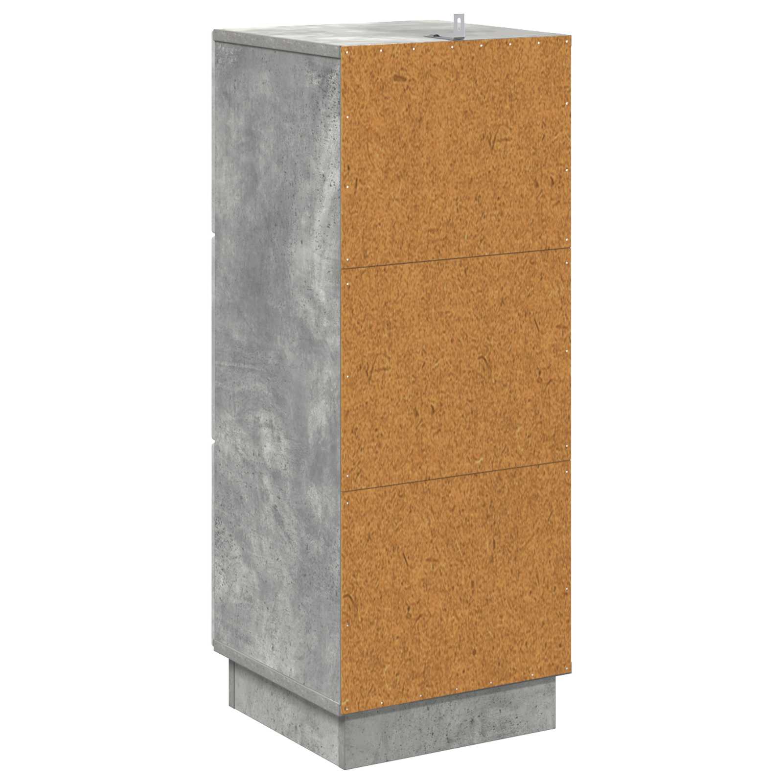 vidaXL Szafka z Szufladami Betonowy szary 33 x 34,5 x 87 cm