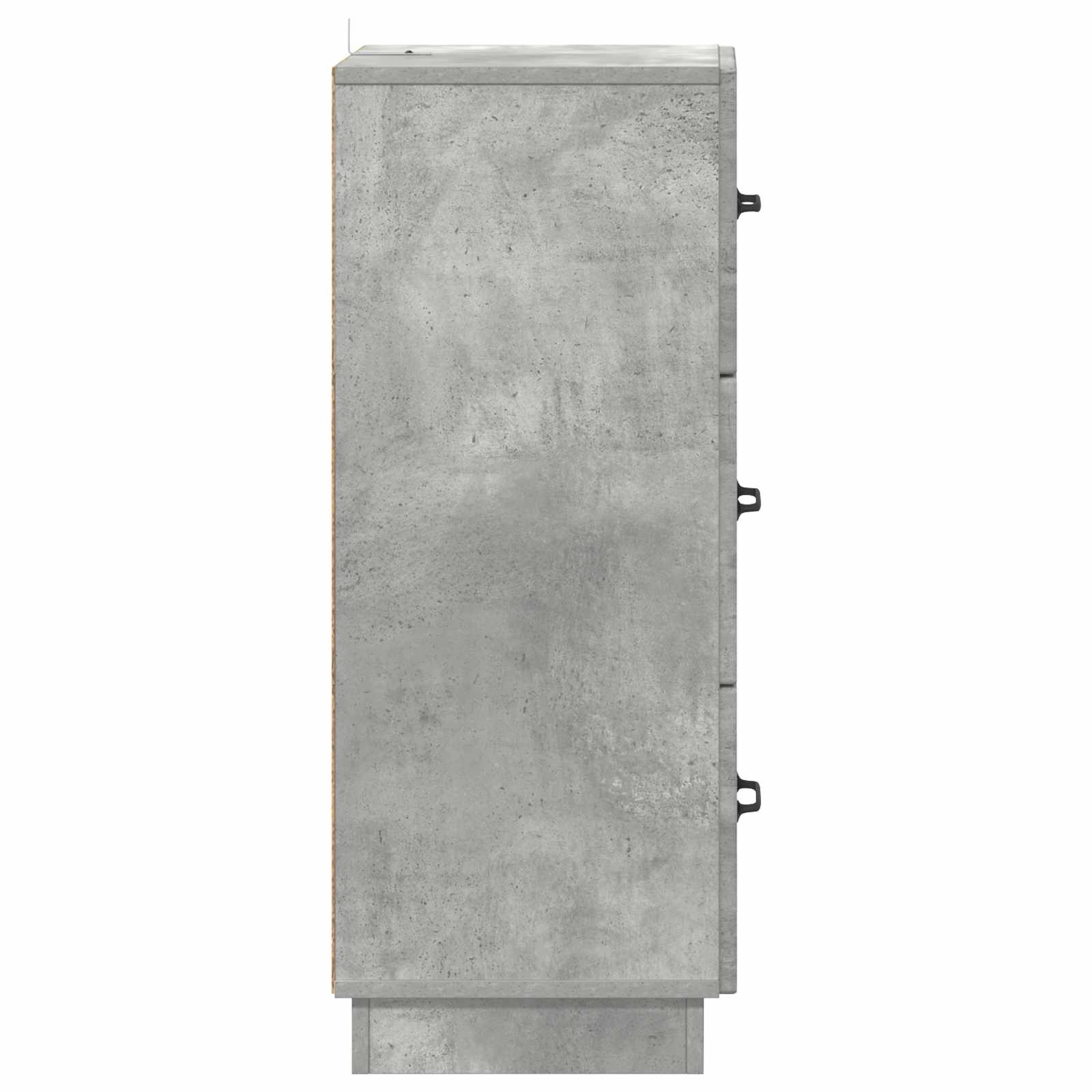 vidaXL Szafka z Szufladami Betonowy szary 33 x 34,5 x 87 cm
