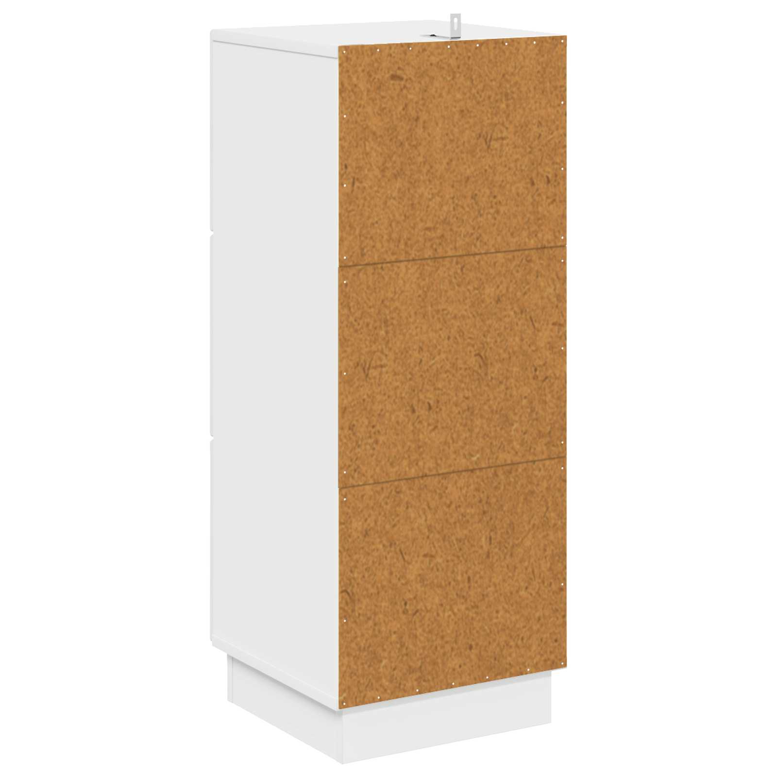 vidaXL Szafka z Szufladami Biały wysoki połysk 33 x 34,5 x 87 cm
