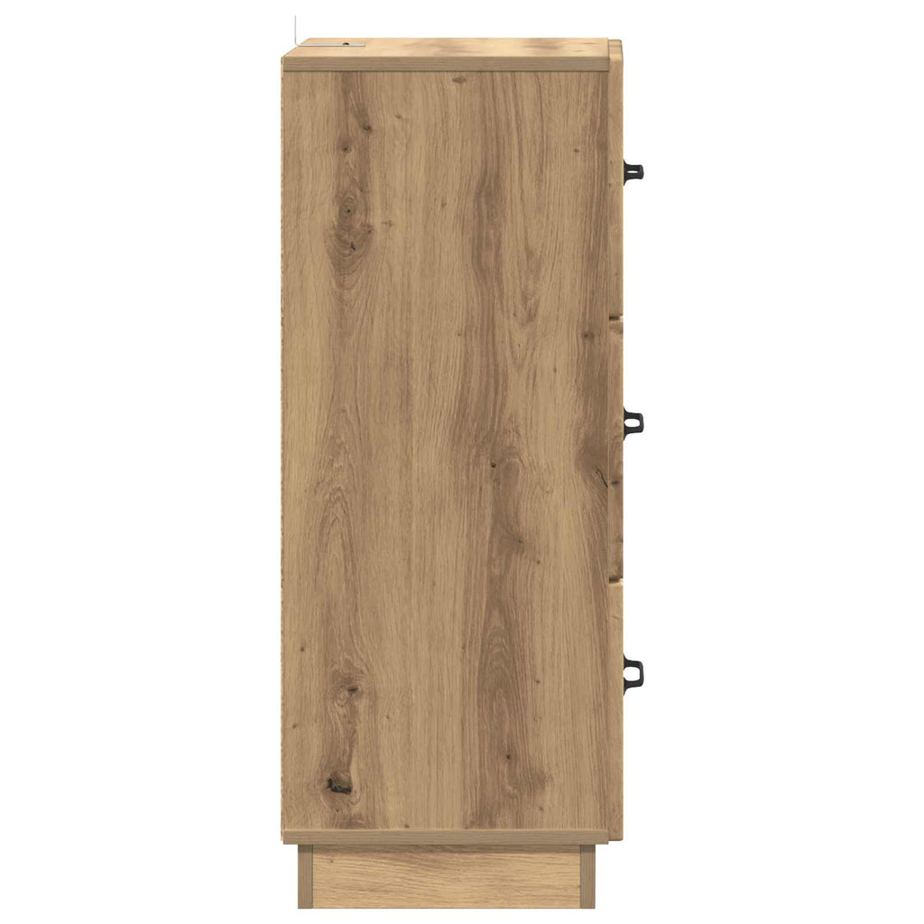 vidaXL Szafka z Szufladami Dąb artisan 33 x 34,5 x 87 cm