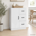 vidaXL Bufet Biały 66 x 34,5 x 87 cm Drewno inżynieryjne