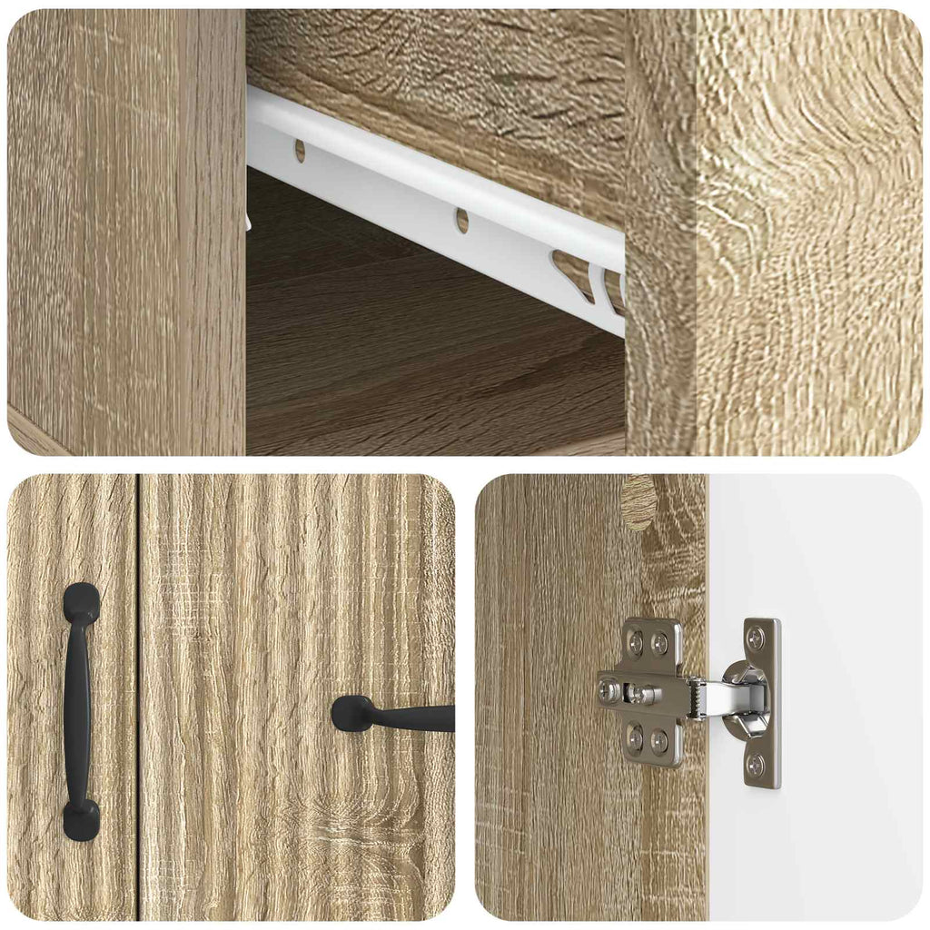 vidaXL Bufet dąb Sonoma 66 x 34,5 x 87 cm Drewno inżynieryjne