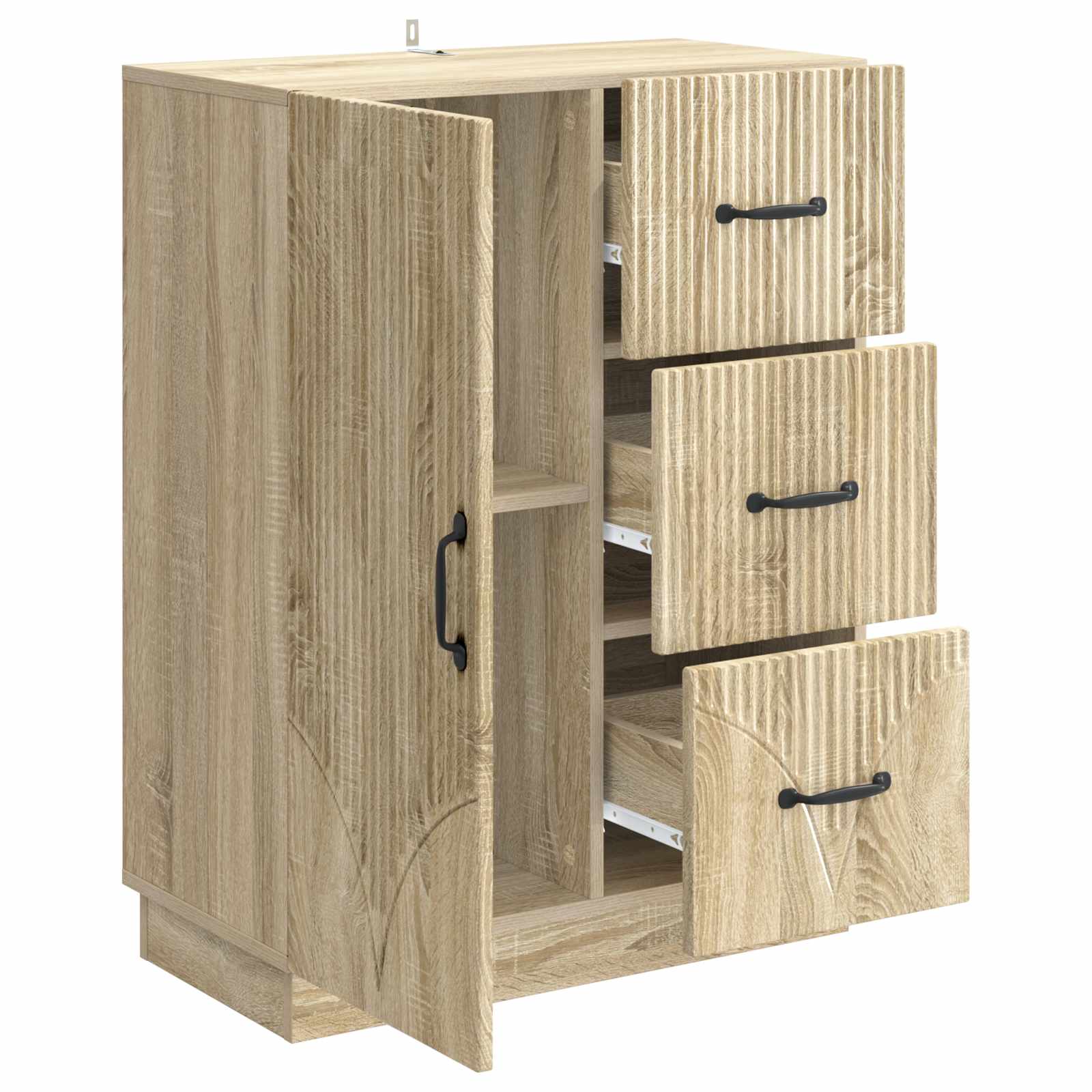 vidaXL Bufet dąb Sonoma 66 x 34,5 x 87 cm Drewno inżynieryjne