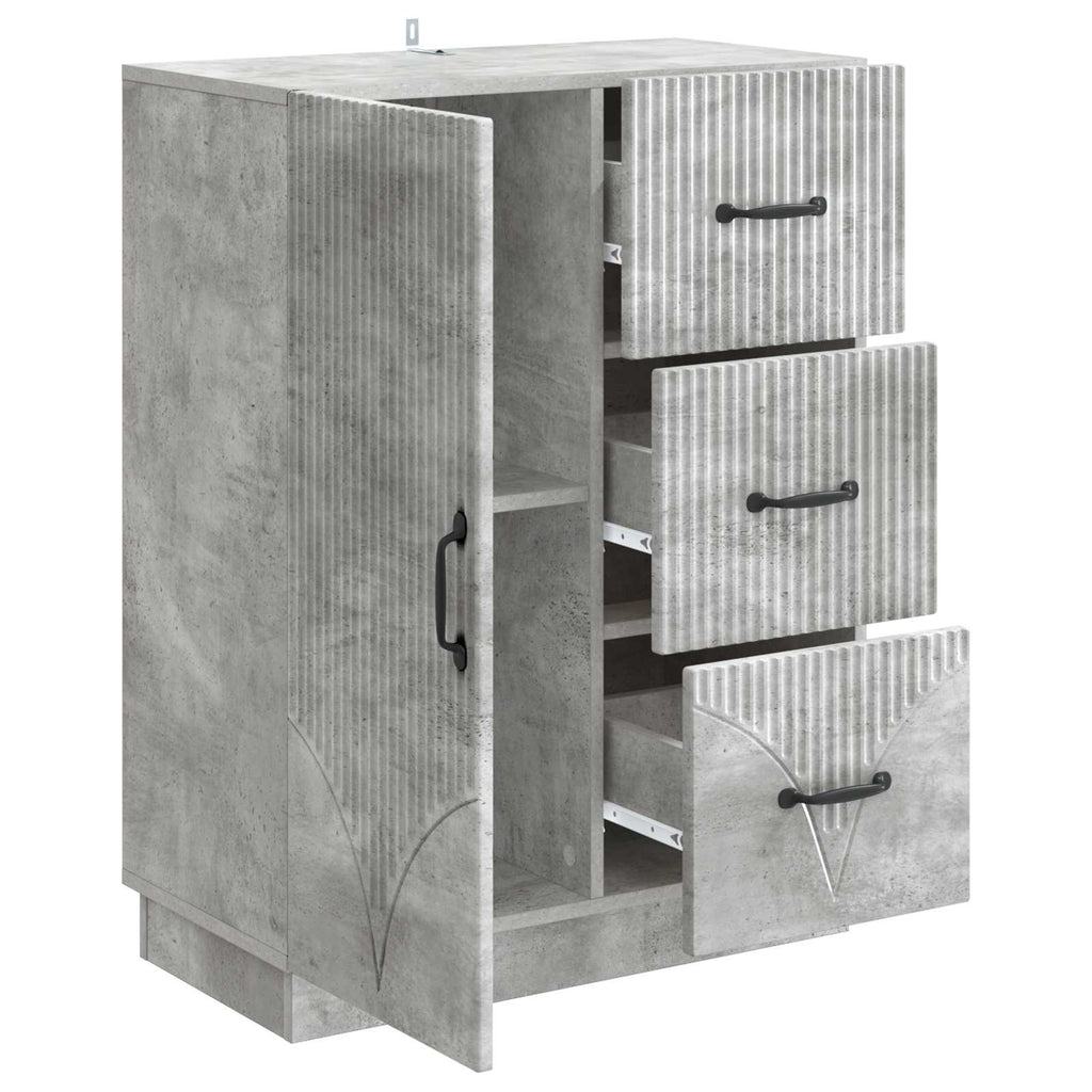 vidaXL Bufet Betonowy szary 66 x 34,5 x 87 cm Drewno inżynieryjne