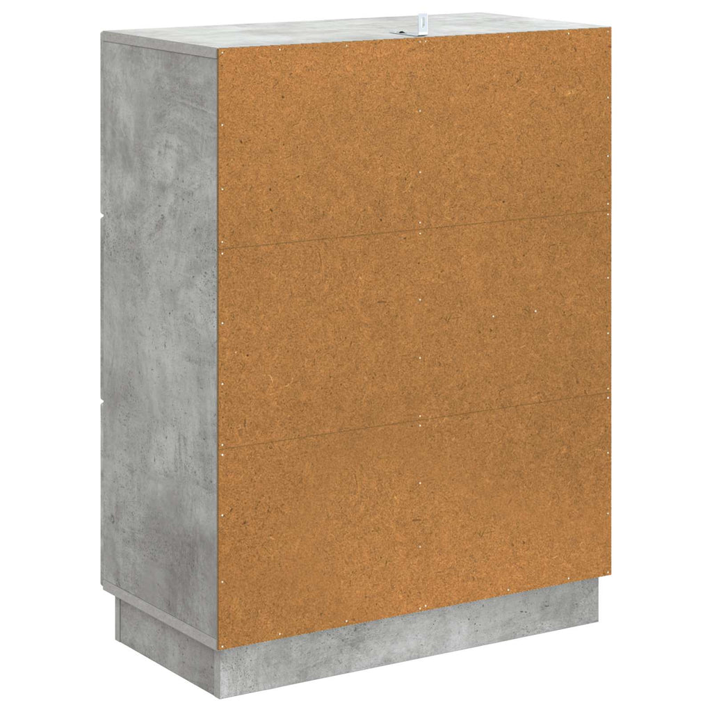 vidaXL Bufet Betonowy szary 66 x 34,5 x 87 cm Drewno inżynieryjne