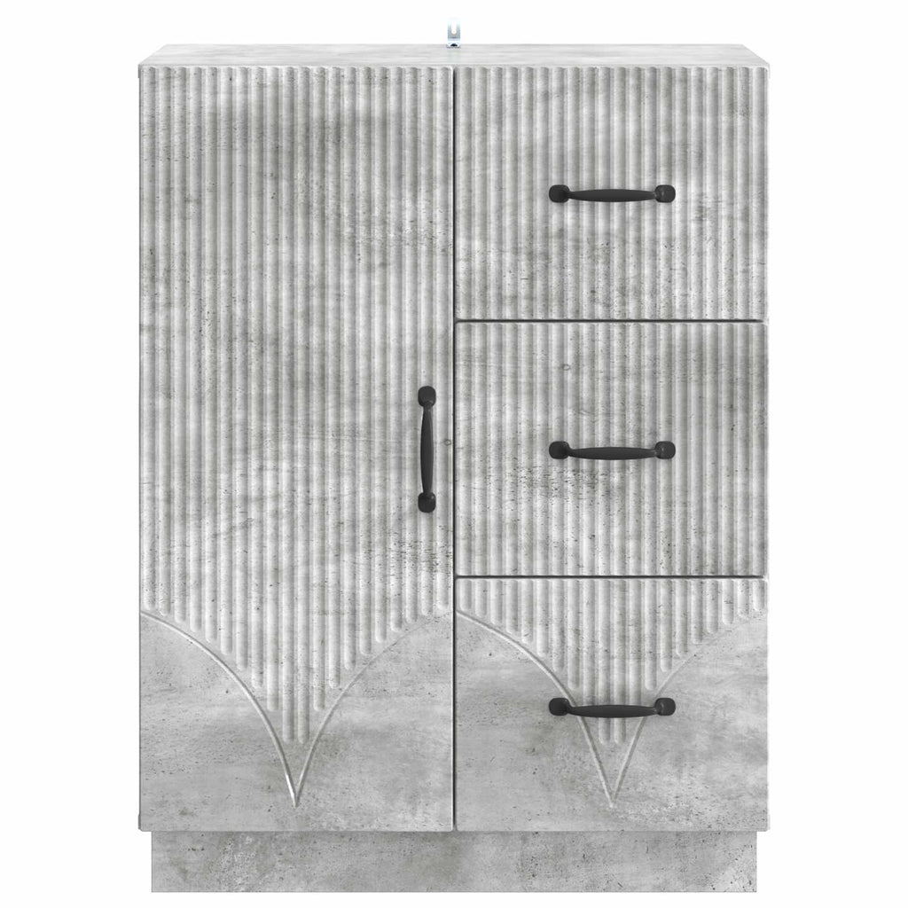 vidaXL Bufet Betonowy szary 66 x 34,5 x 87 cm Drewno inżynieryjne