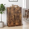 vidaXL Bufet Dąb wędzony 66 x 34,5 x 87 cm Drewno inżynieryjne