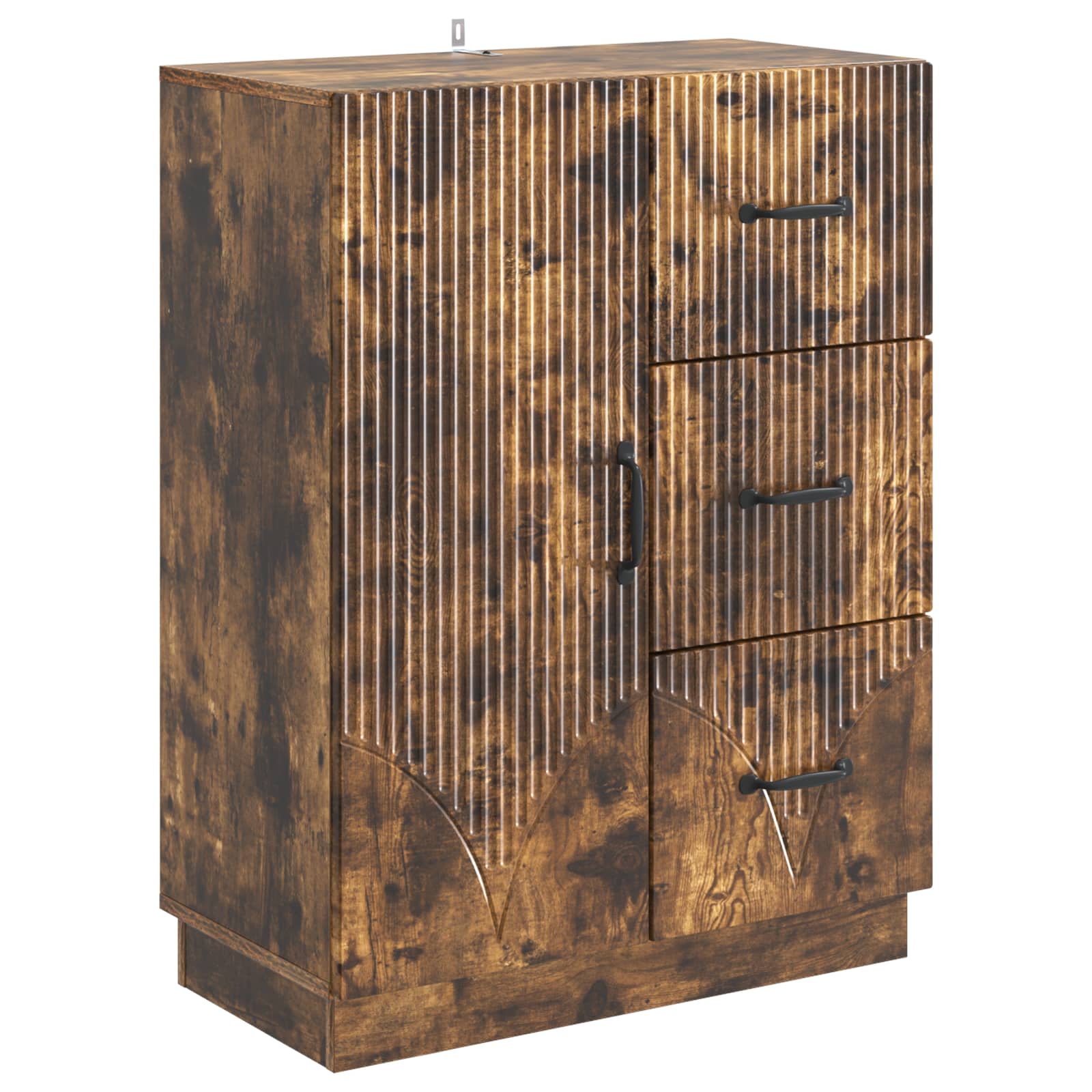 vidaXL Bufet Dąb wędzony 66 x 34,5 x 87 cm Drewno inżynieryjne