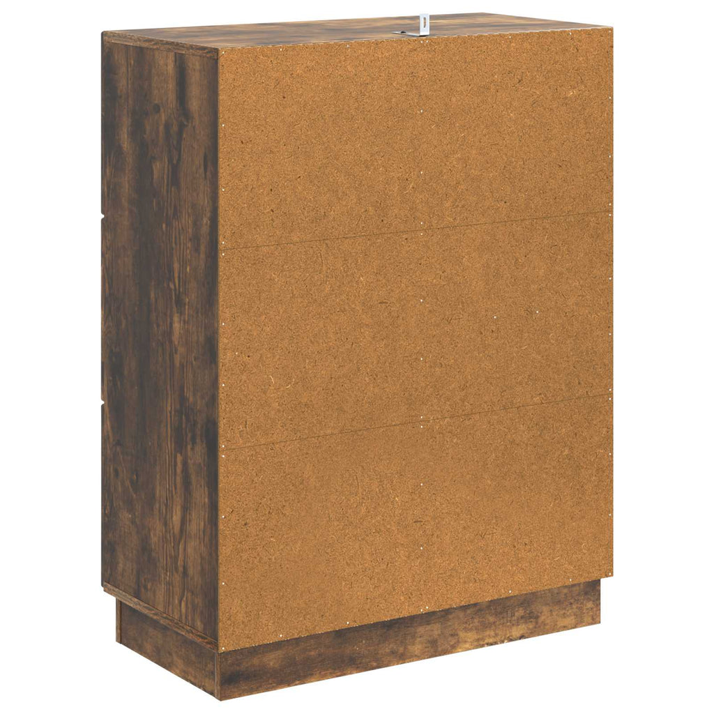 vidaXL Bufet Dąb wędzony 66 x 34,5 x 87 cm Drewno inżynieryjne