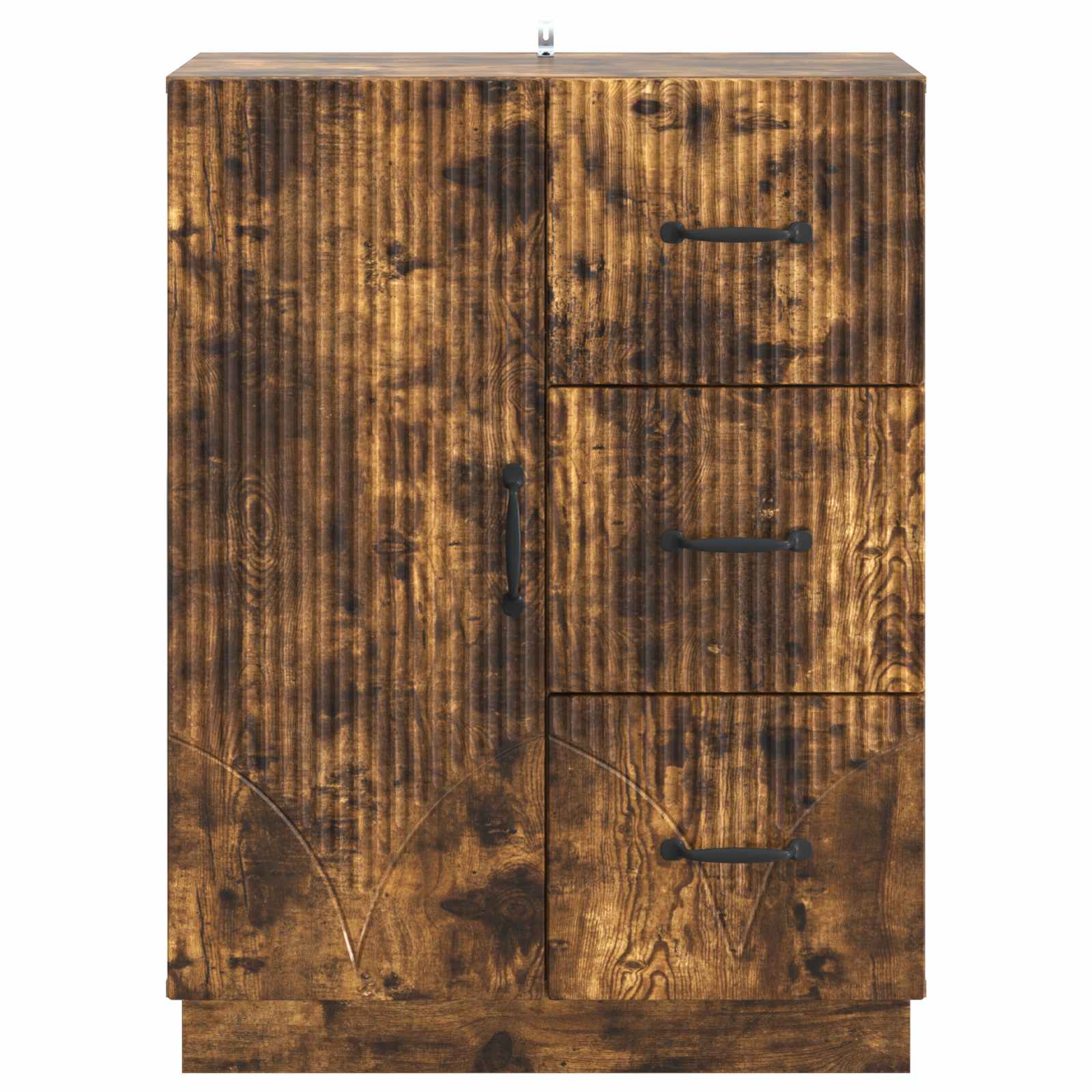 vidaXL Bufet Dąb wędzony 66 x 34,5 x 87 cm Drewno inżynieryjne