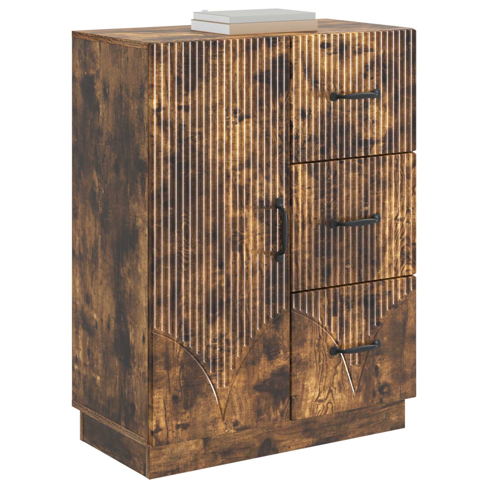 vidaXL Bufet Dąb wędzony 66 x 34,5 x 87 cm Drewno inżynieryjne