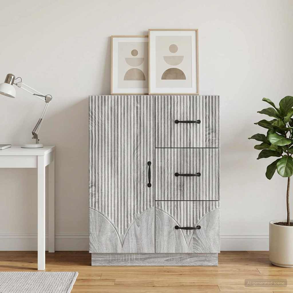 vidaXL Bufet Szary Sonoma 66 x 34,5 x 87 cm Drewno inżynieryjne