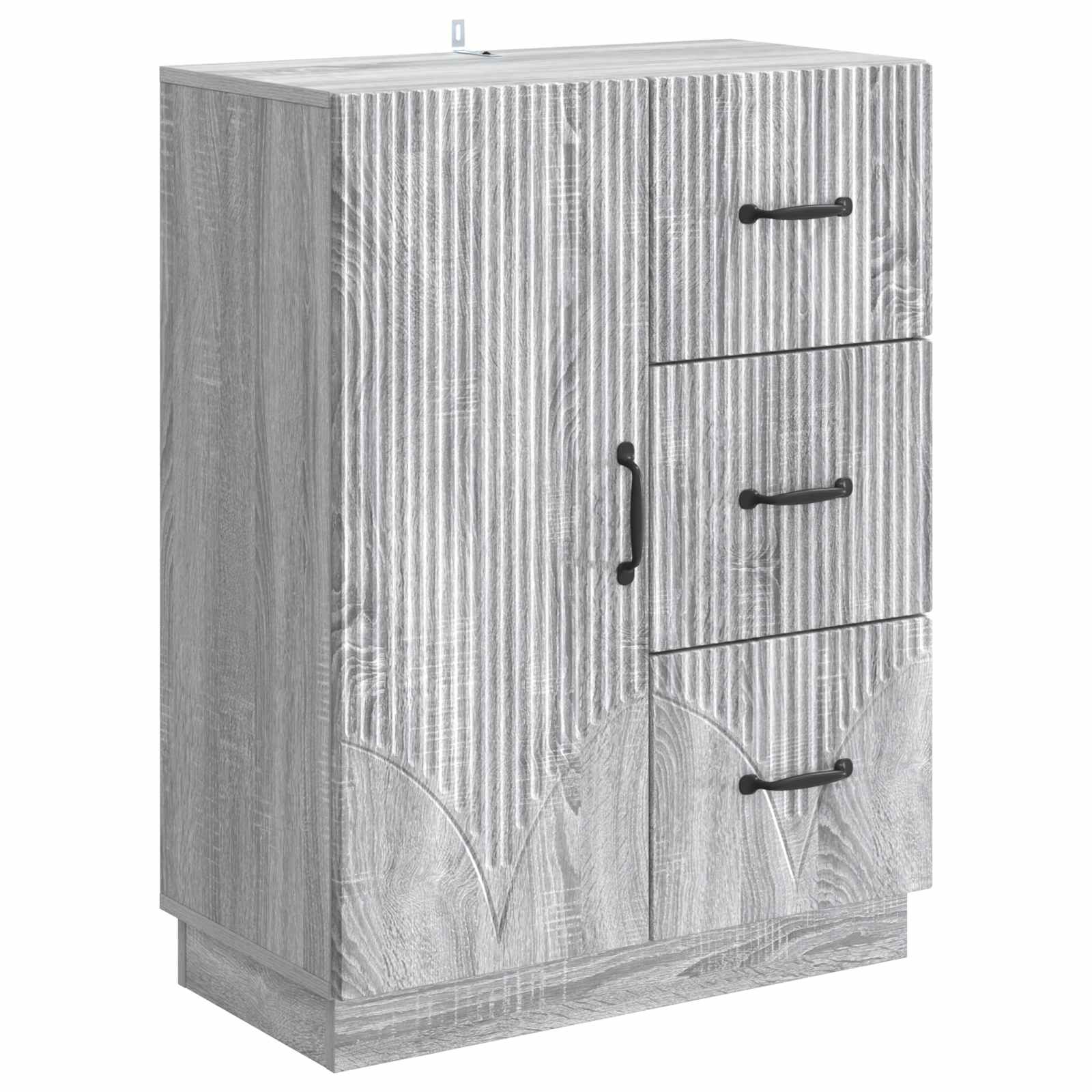 vidaXL Bufet Szary Sonoma 66 x 34,5 x 87 cm Drewno inżynieryjne