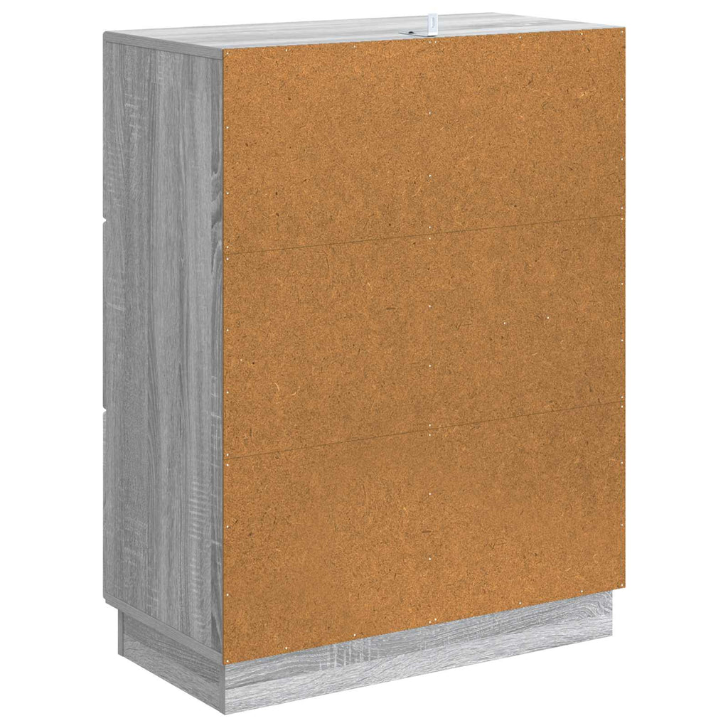 vidaXL Bufet Szary Sonoma 66 x 34,5 x 87 cm Drewno inżynieryjne