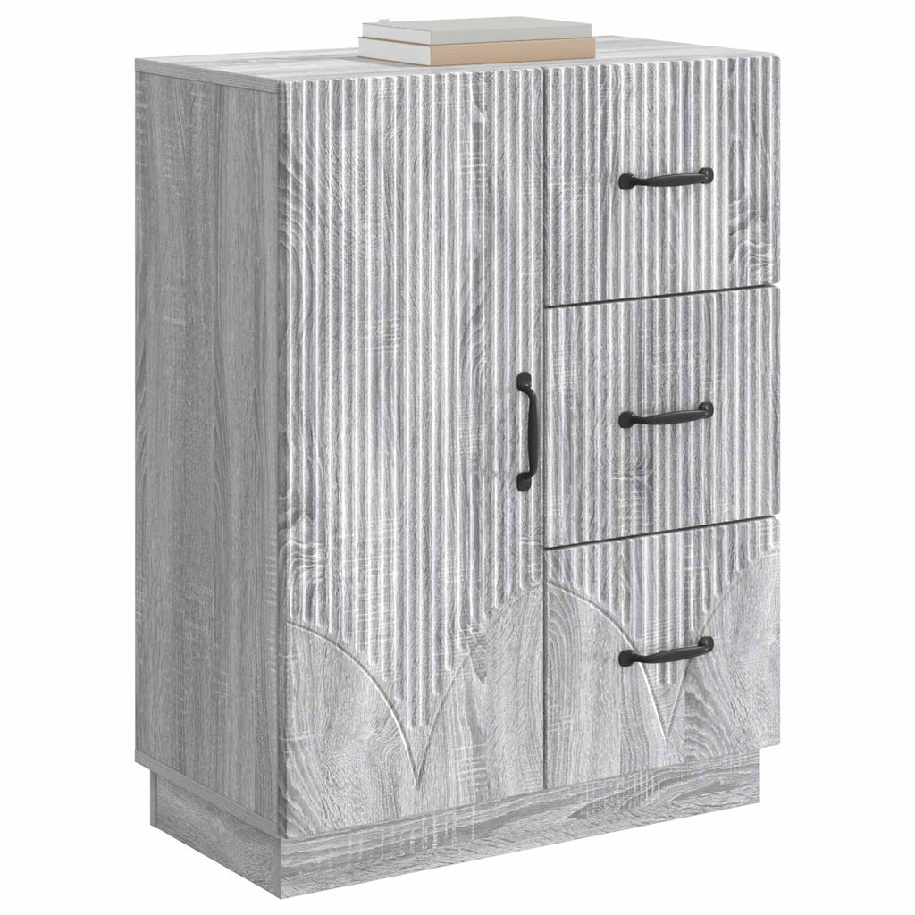 vidaXL Bufet Szary Sonoma 66 x 34,5 x 87 cm Drewno inżynieryjne