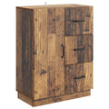 vidaXL Bufet Stare drewno 66 x 34,5 x 87 cm Drewno inżynieryjne