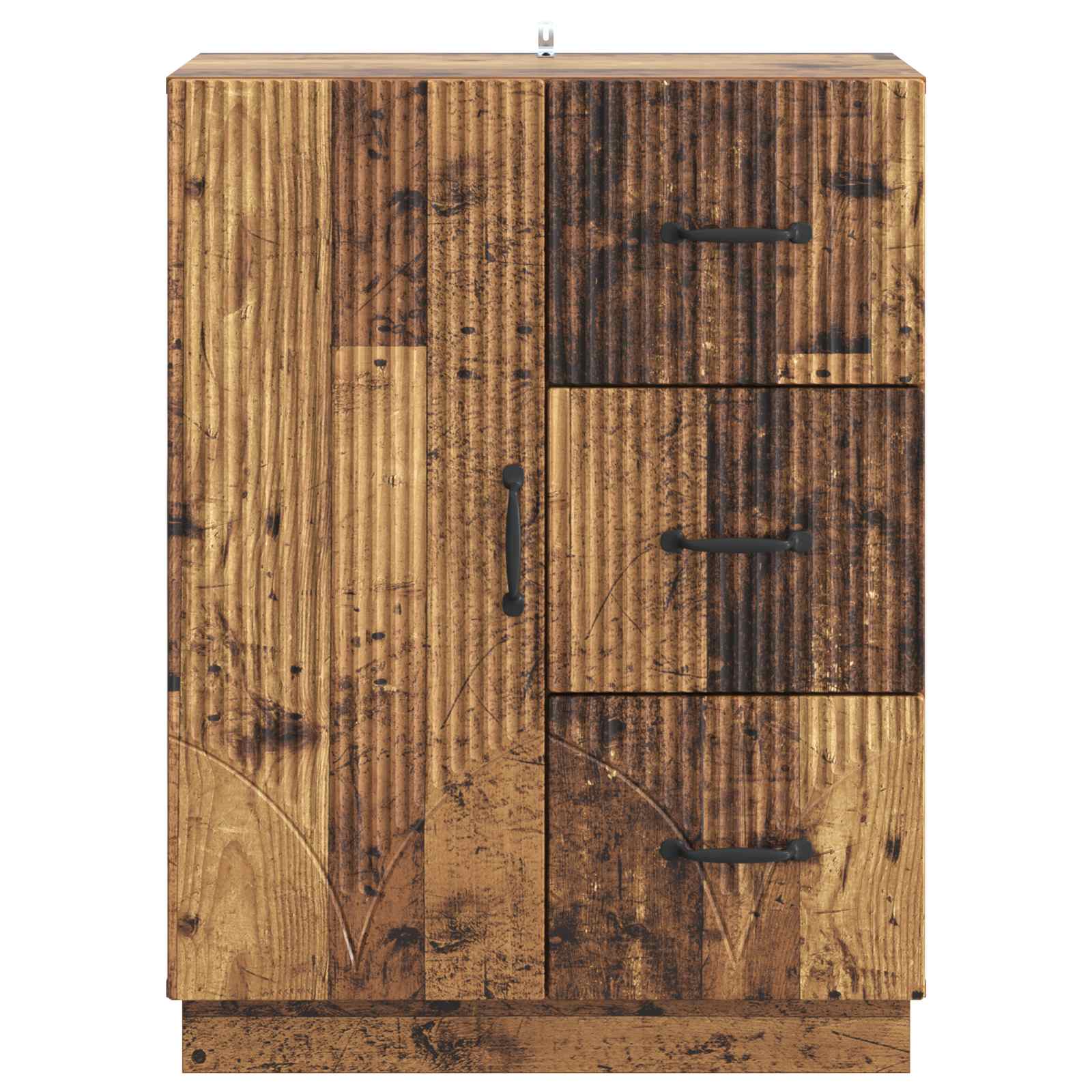 vidaXL Bufet Stare drewno 66 x 34,5 x 87 cm Drewno inżynieryjne