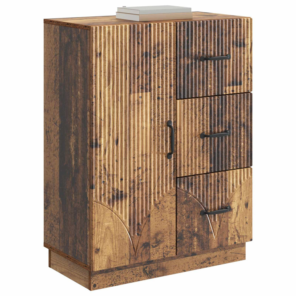 vidaXL Bufet Stare drewno 66 x 34,5 x 87 cm Drewno inżynieryjne