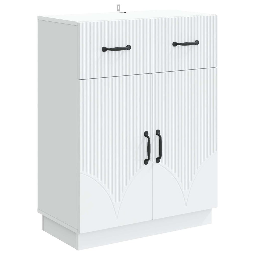 vidaXL Bufet Biały 66 x 34,5 x 87 cm Drewno inżynieryjne