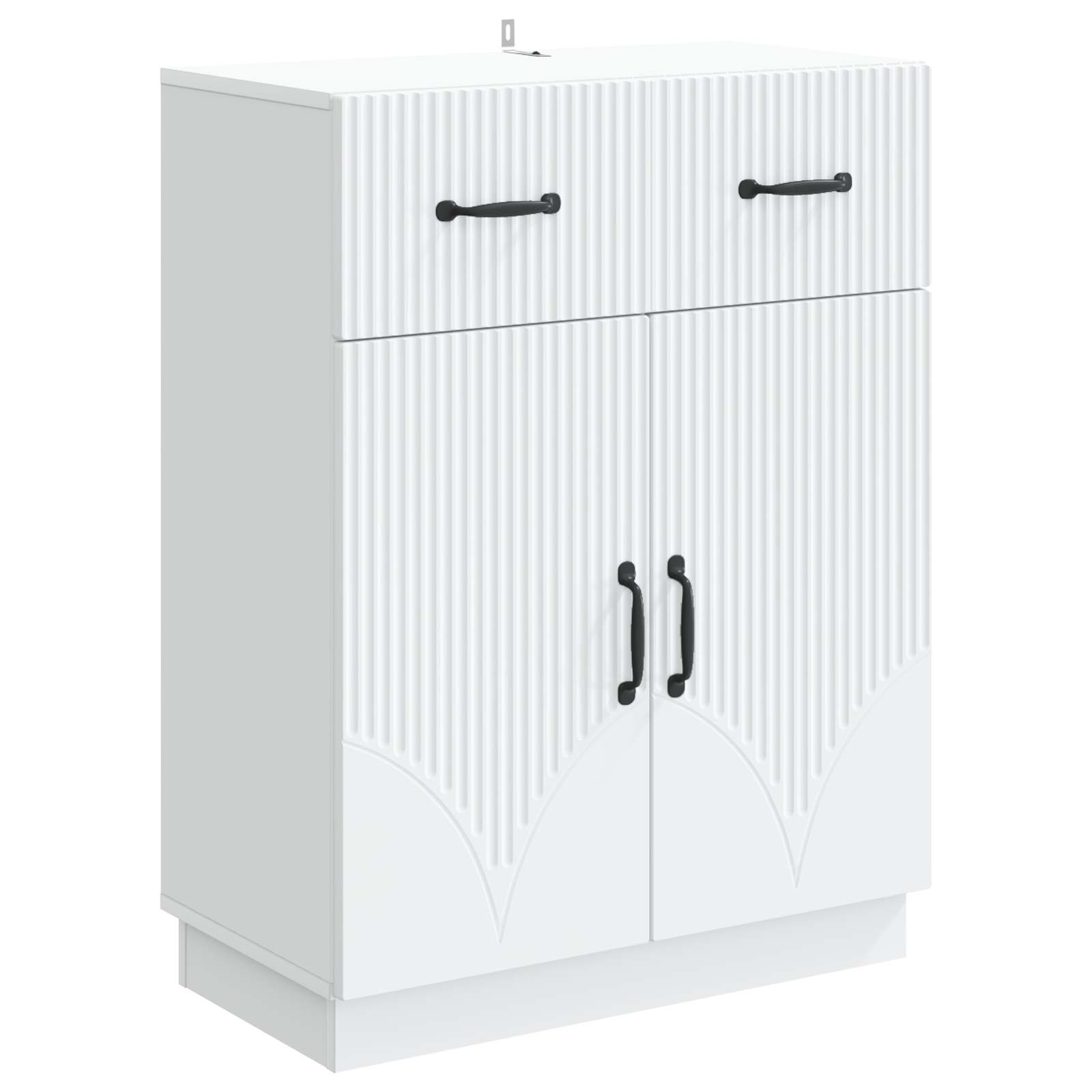 vidaXL Bufet Biały 66 x 34,5 x 87 cm Drewno inżynieryjne
