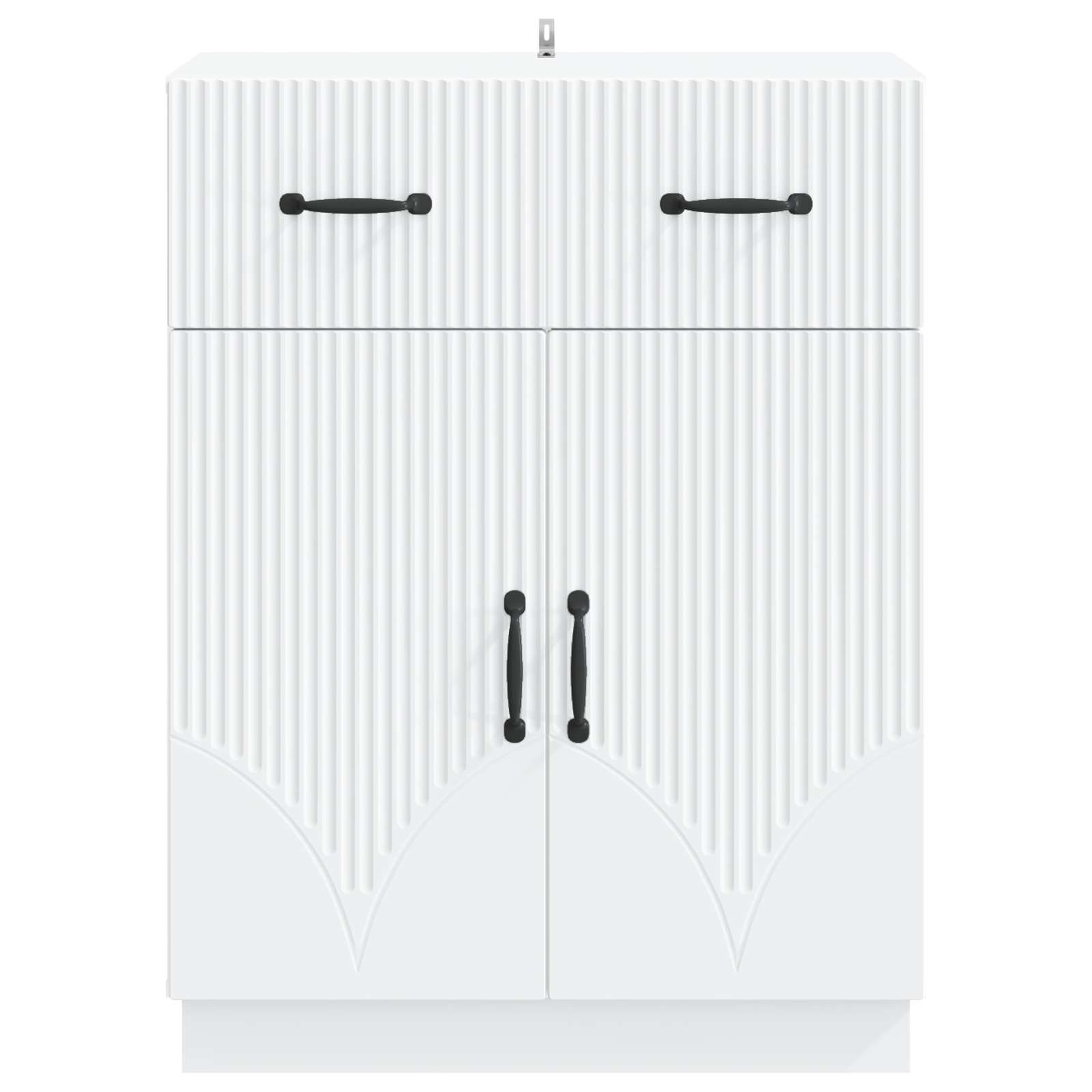 vidaXL Bufet Biały 66 x 34,5 x 87 cm Drewno inżynieryjne