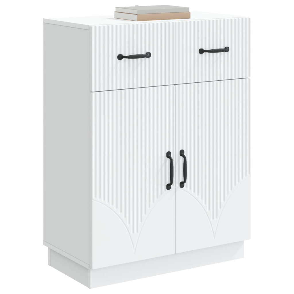 vidaXL Bufet Biały 66 x 34,5 x 87 cm Drewno inżynieryjne