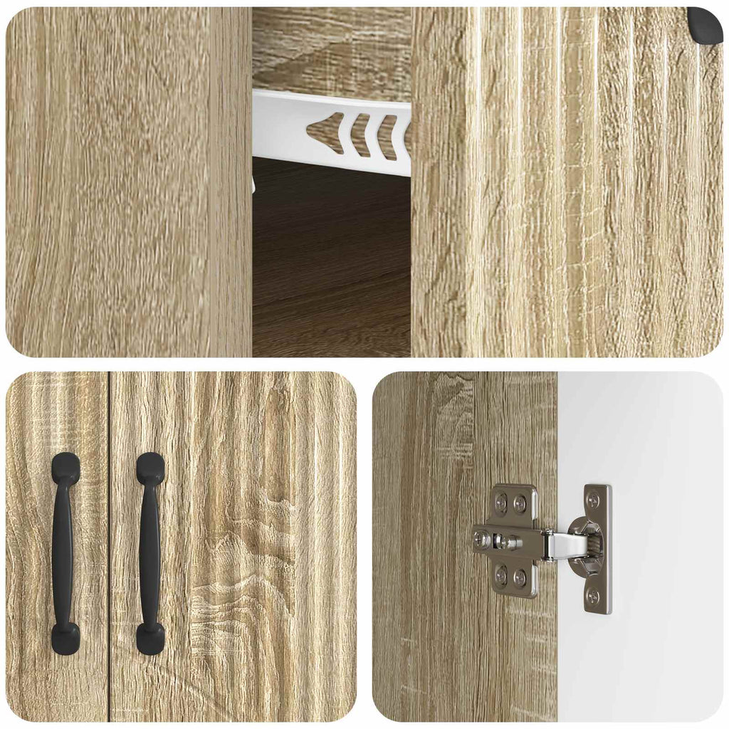 vidaXL Bufet dąb Sonoma 66 x 34,5 x 87 cm Drewno inżynieryjne