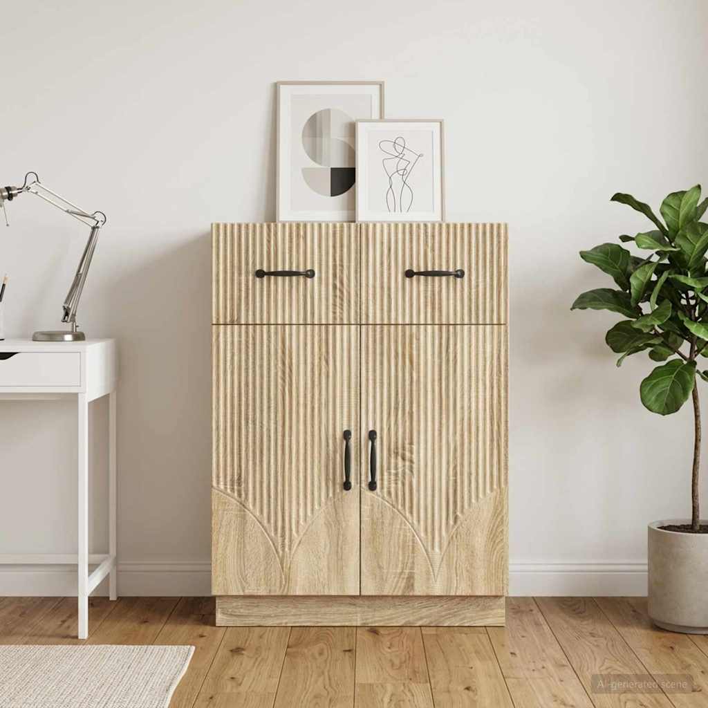 vidaXL Bufet dąb Sonoma 66 x 34,5 x 87 cm Drewno inżynieryjne