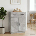 vidaXL Bufet Betonowy szary 66 x 34,5 x 87 cm Drewno inżynieryjne