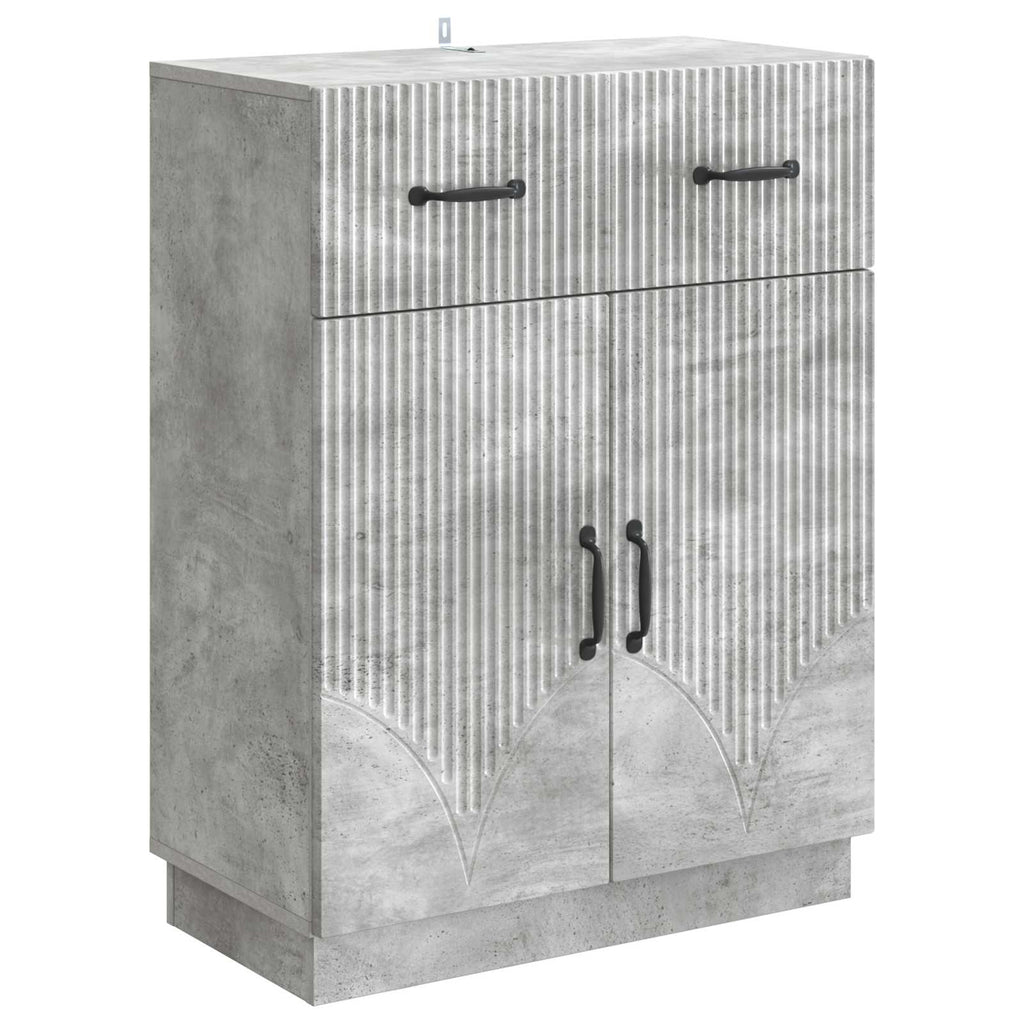 vidaXL Bufet Betonowy szary 66 x 34,5 x 87 cm Drewno inżynieryjne