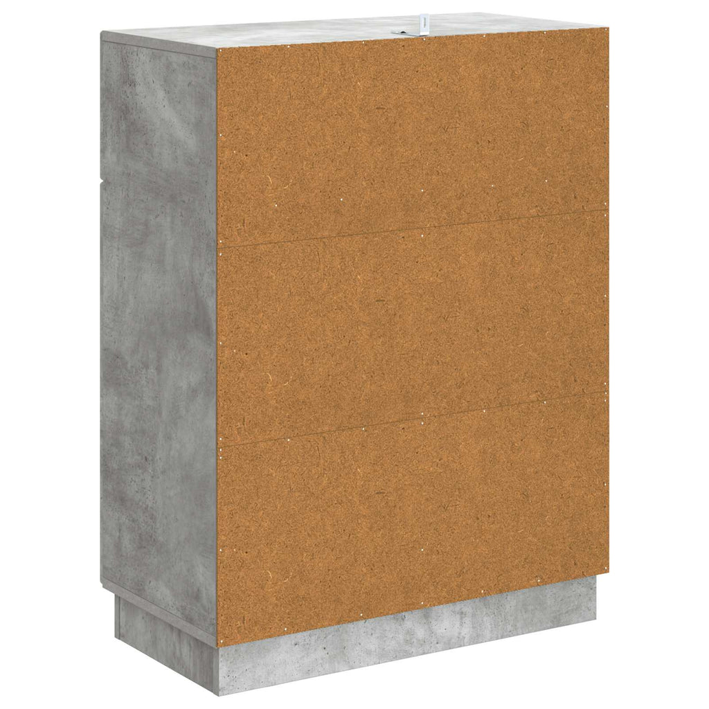 vidaXL Bufet Betonowy szary 66 x 34,5 x 87 cm Drewno inżynieryjne
